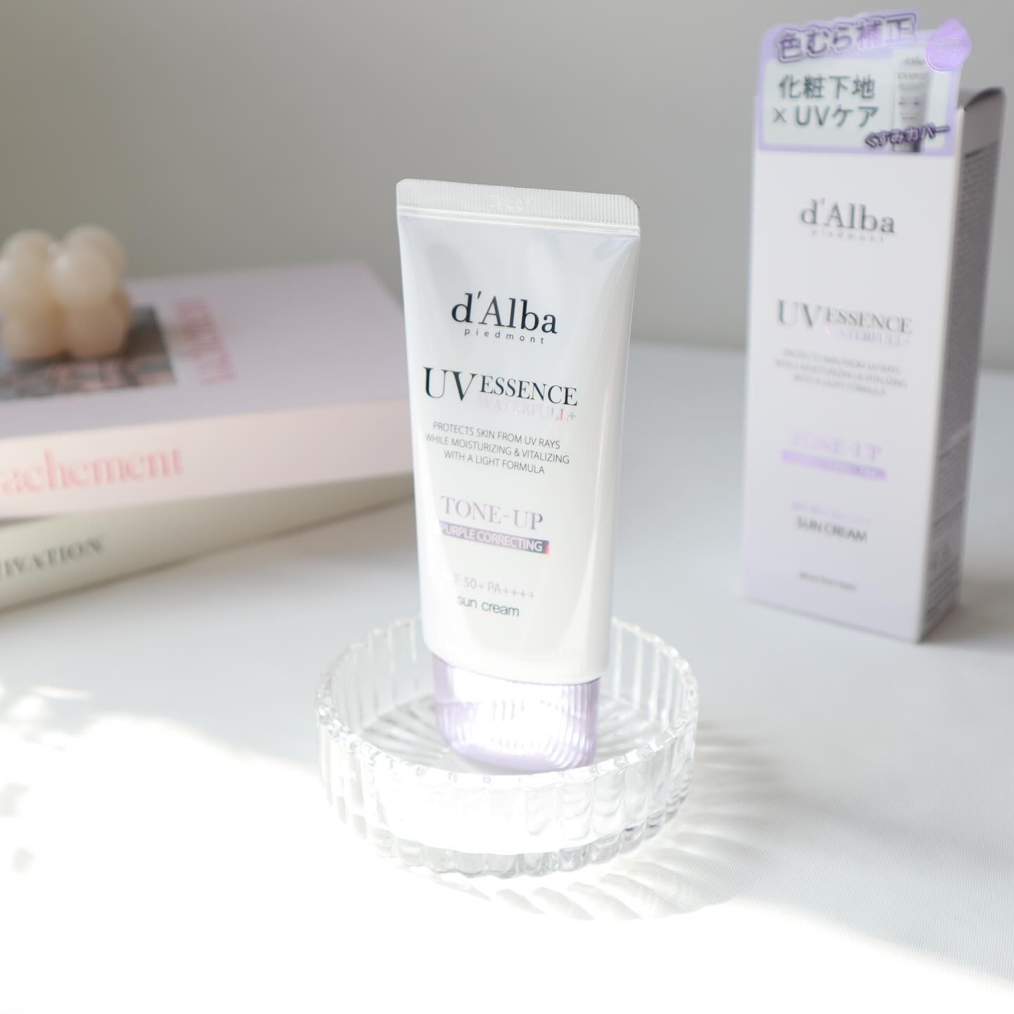 ダルバ ウォータフル トーンアップ サンクリーム(パープル)/ダルバ/日焼け止めクリームを使ったクチコミ（1枚目）