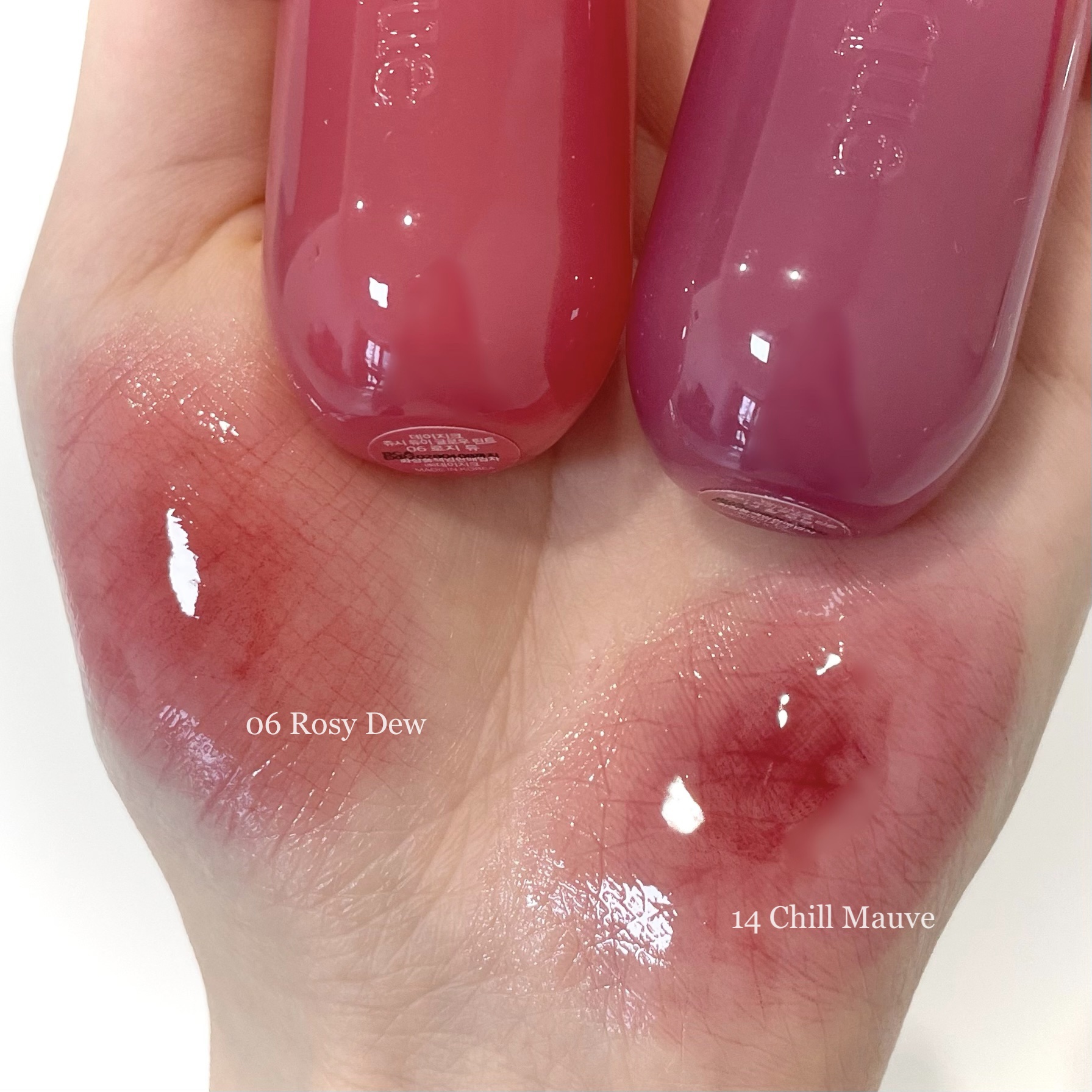 ジューシーデューイグロウティント 14 チルモーブ/dasique/リップティントを使ったクチコミ（3枚目）