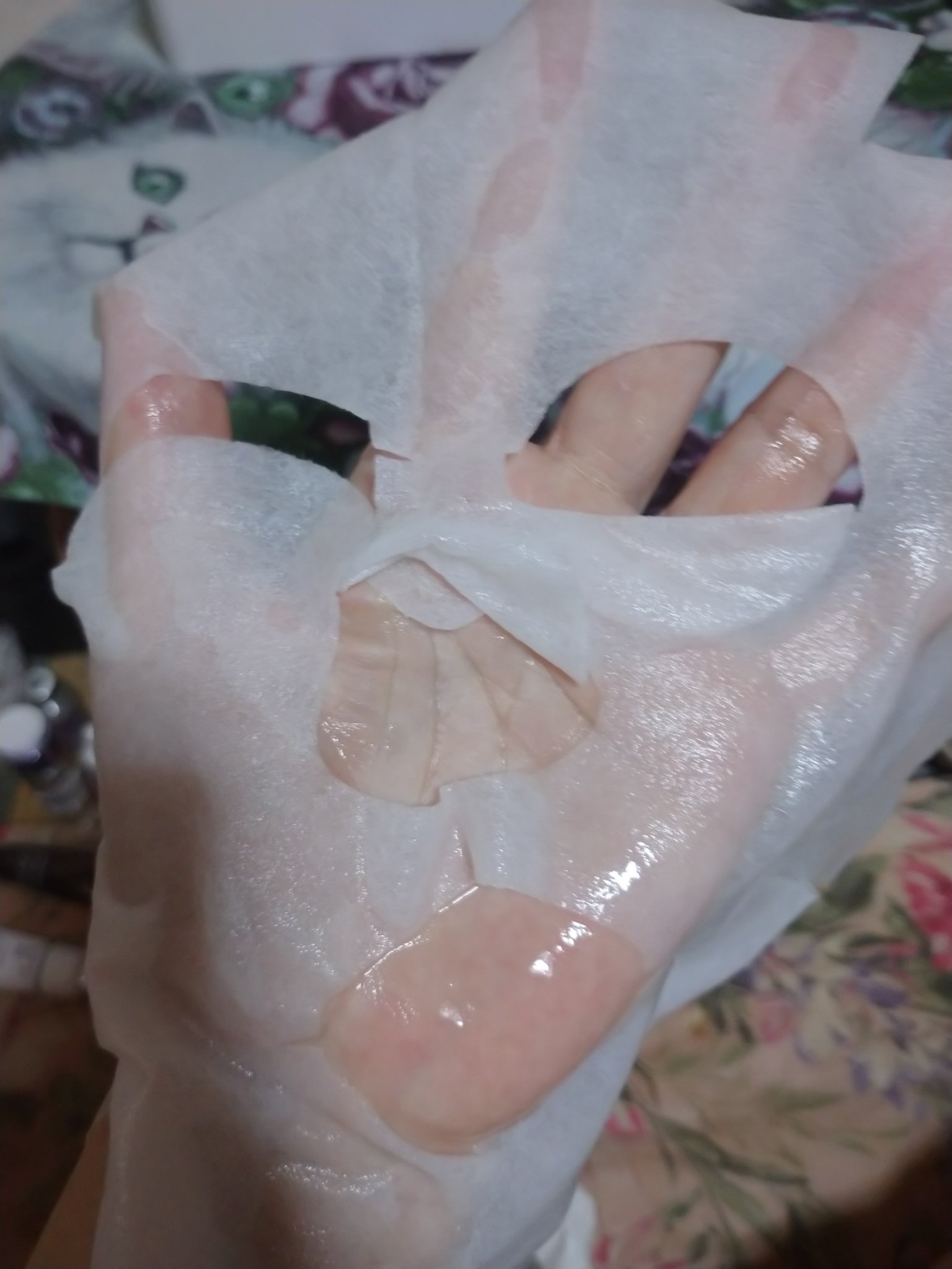 ツヤ肌ケア フェイシャルエッセンスマスク(パール)/MITOMO/シートマスク・パックを使ったクチコミ（3枚目）