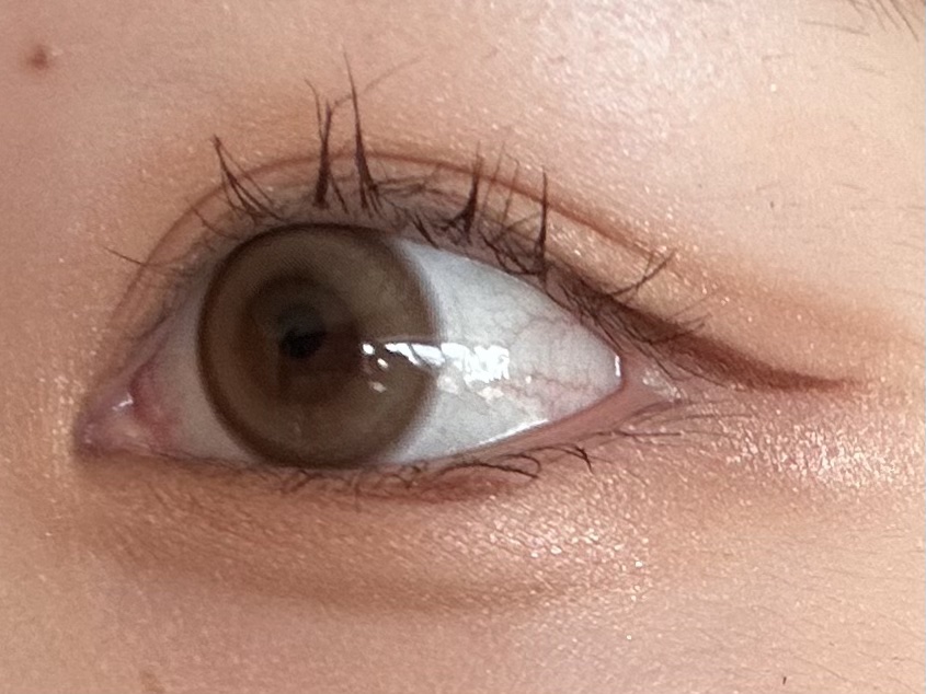 Chu's me monthly メロウキャメル/Chu's me/１ヶ月（１MONTH）カラコンを使ったクチコミ（1枚目）