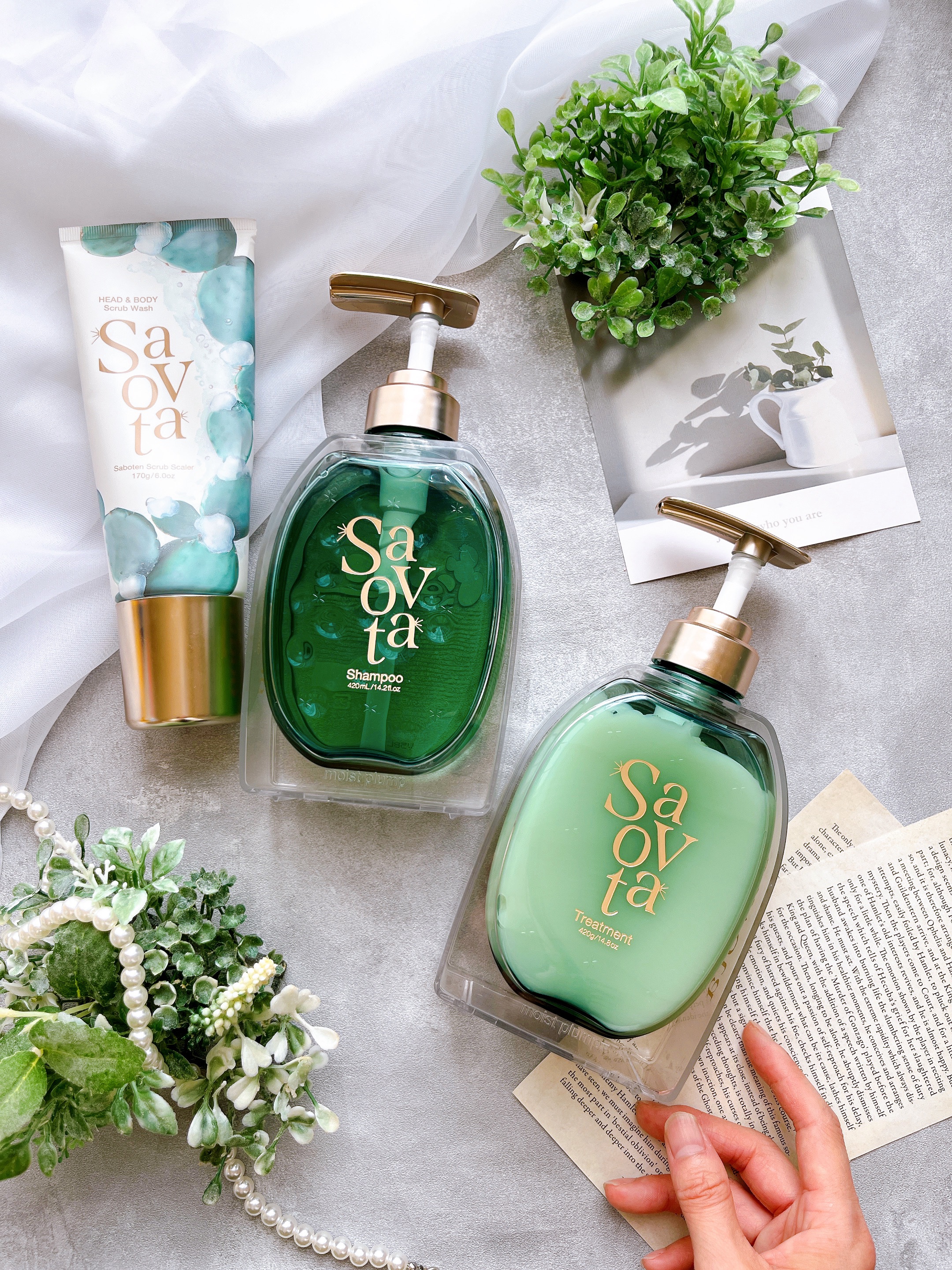 サボテンでぷっくりぷるぷる髪に🌵✨

見た目オシャレだけど
サボテン？どうなの⁇と
ちょっとドキドキだった

サボテン*1由来成分配合の
サボンドサボタシリーズ🧴

先に結論❣️
とっても良かったです♡

まずはサボテンスクラブスケーラ