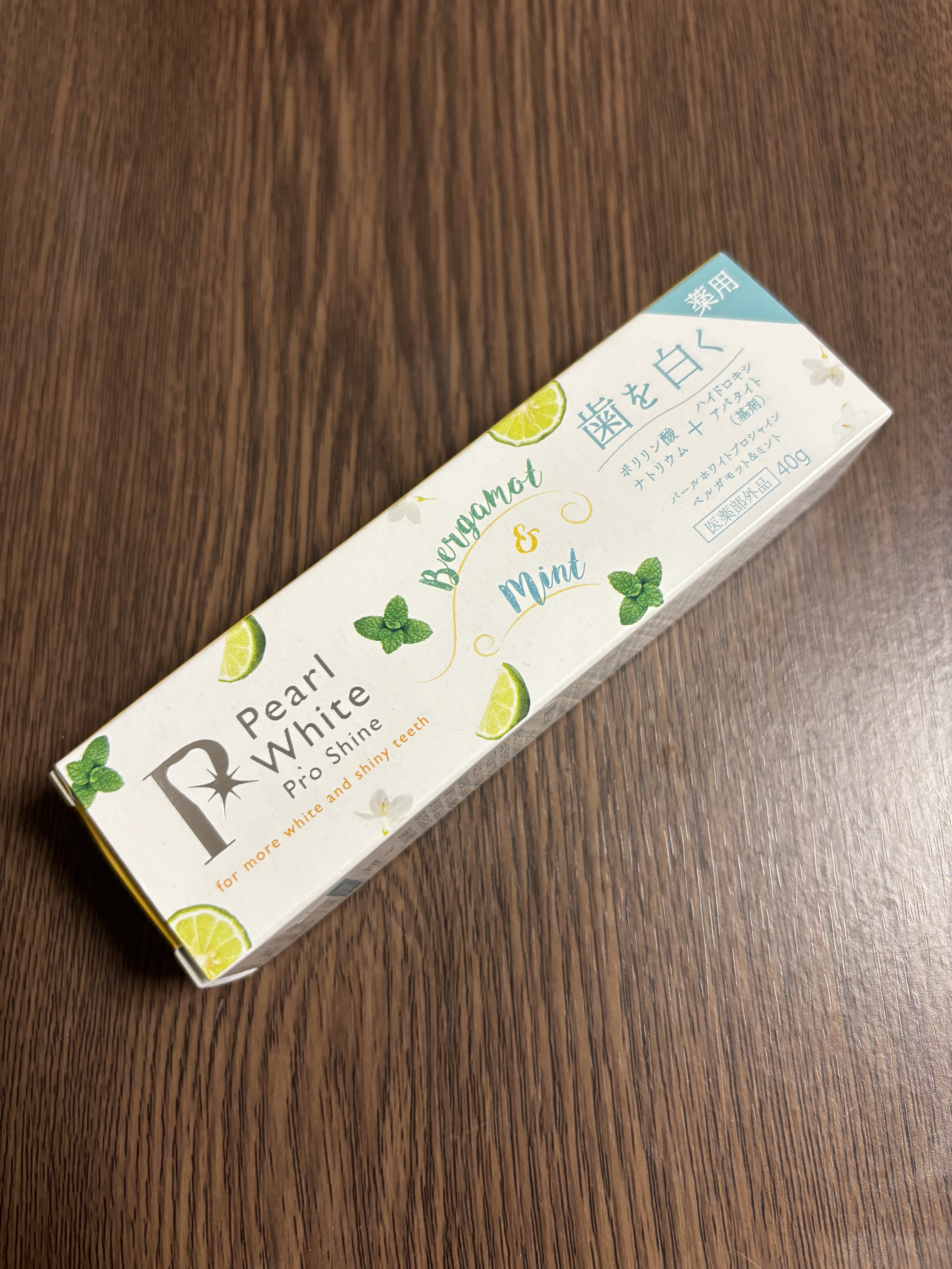 美健コーポレーション 薬用パールホワイトプロシャイン ベルガモット＆ミントのクチコミ「美健コーポレーション
薬用パールホワイトプロシャイン
Pearl White
ベルガモット＆ミ.....」（3枚目）