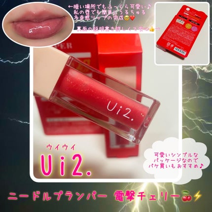 ニードルプランパー 電撃チェリー/Ui2./リッププランパーを使ったクチコミ(3枚目)