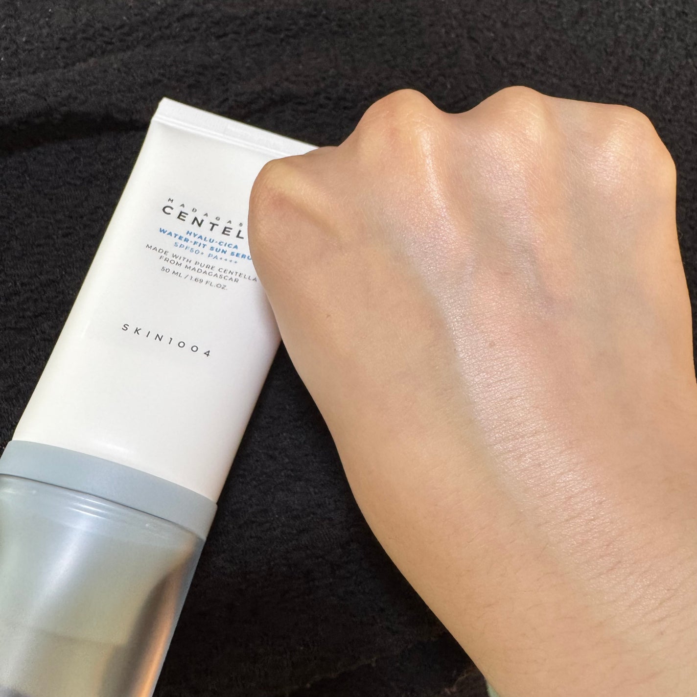 ヒアルーシカ ウォーターフィット サンセラム/SKIN1004/日焼け止めローションを使ったクチコミ(4枚目)