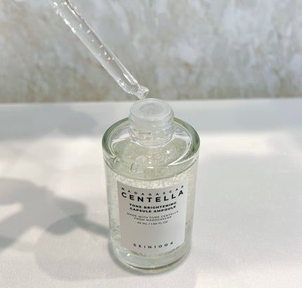 トーンブライトニング カプセルアンプル/SKIN1004/美容液を使ったクチコミ(3枚目)