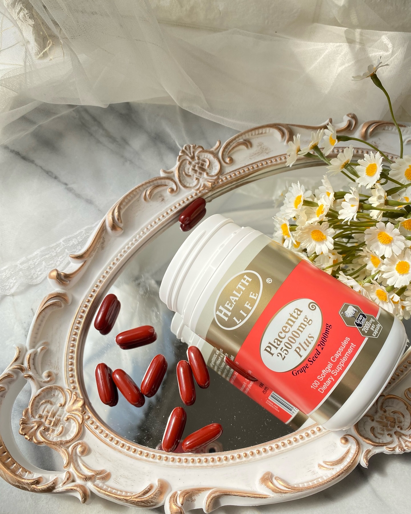 ヘルスライフシーププラセンタ/ヘルスライフ/美容サプリメントを使ったクチコミ（2枚目）