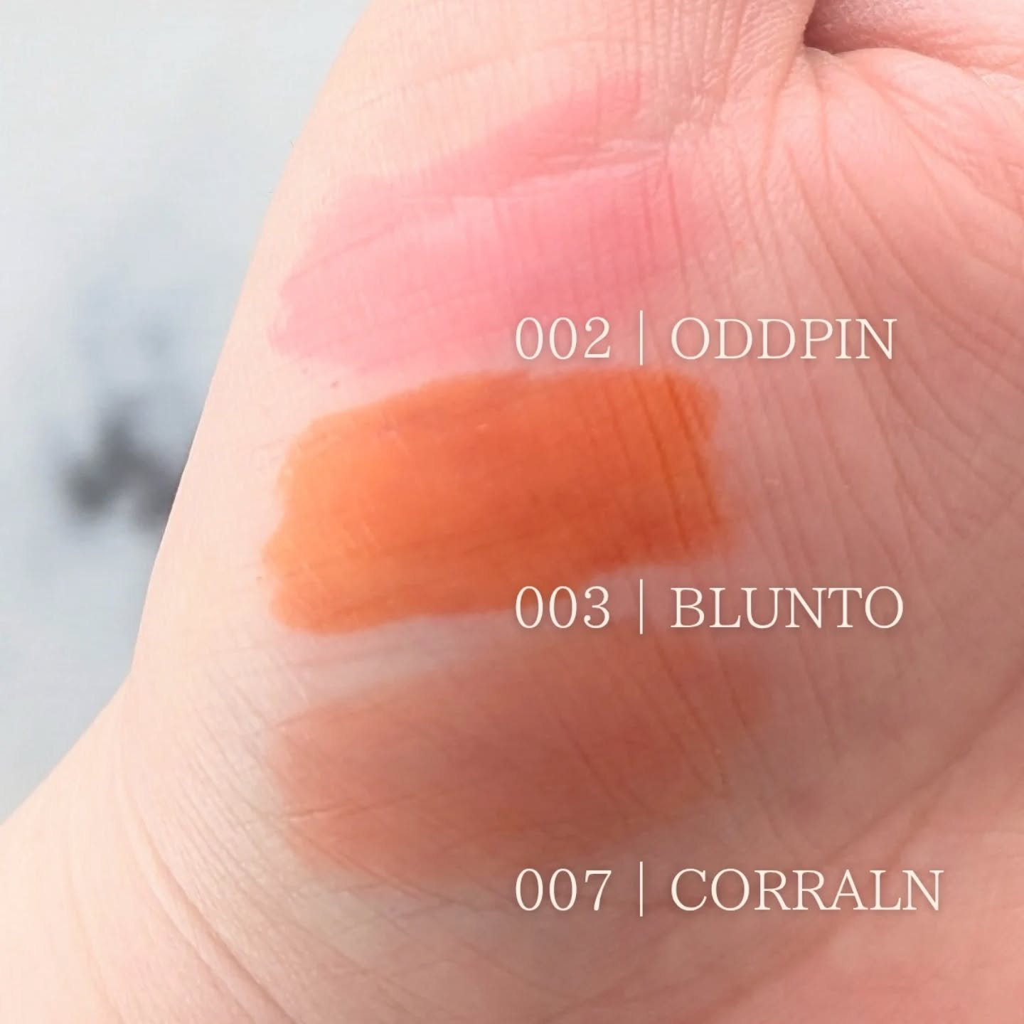 リップティーク 002 オッドピン/oiad/口紅を使ったクチコミ（3枚目）