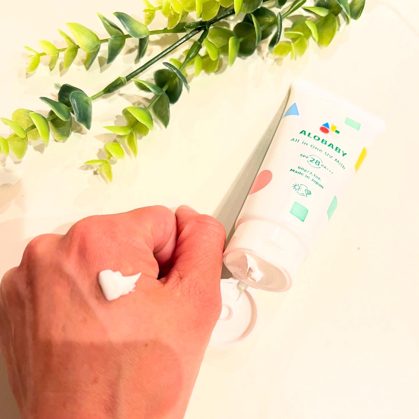 アロベビー オールインワンUVミルク/ALOBABY/日焼け止めミルクを使ったクチコミ（3枚目）