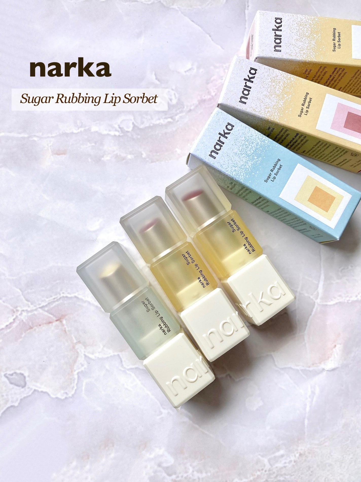 シュガーラビングリップソルベ/narka/リップスクラブを使ったクチコミ(5枚目)