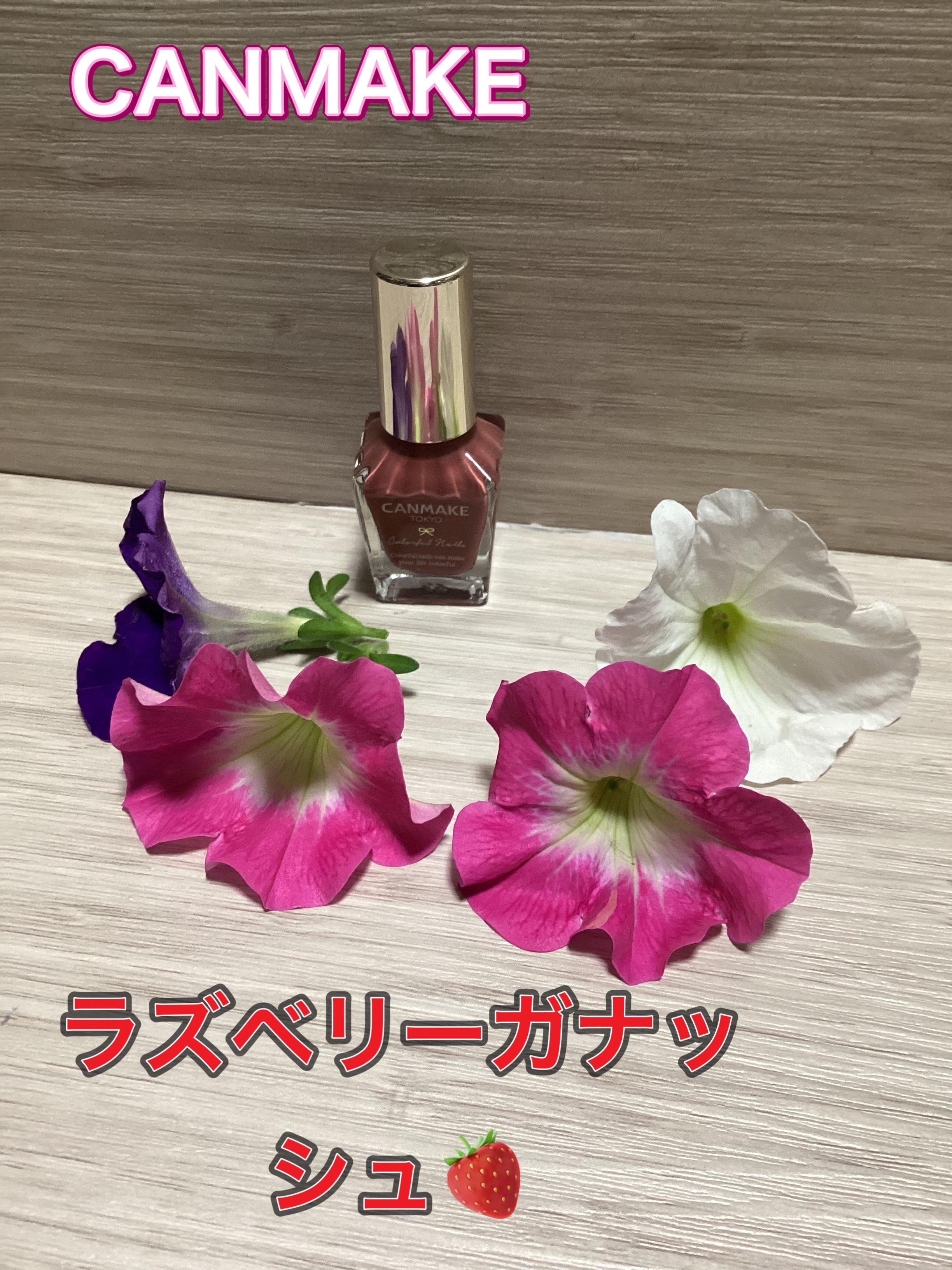 カラフルネイルズ N43 ラズベリーガナッシュ/キャンメイク/マニキュアを使ったクチコミ（1枚目）