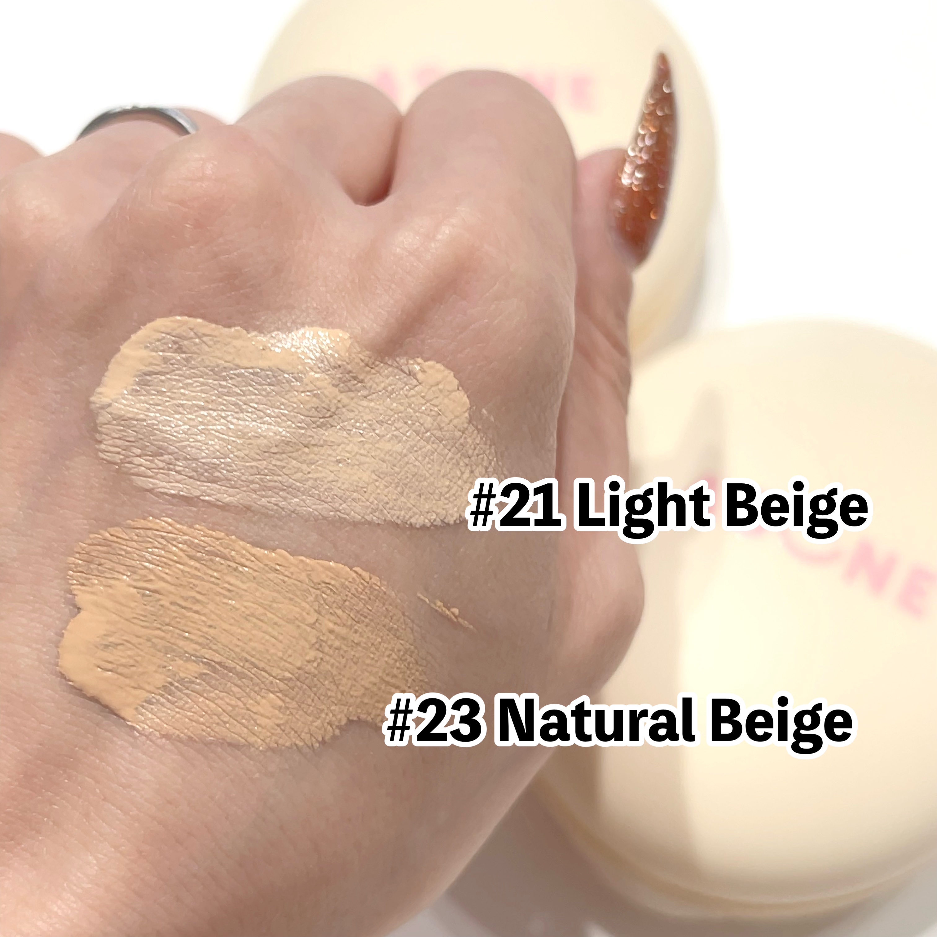 マットカバークッションファンデーション/ASUNE /クッションファンデーションを使ったクチコミ（2枚目）