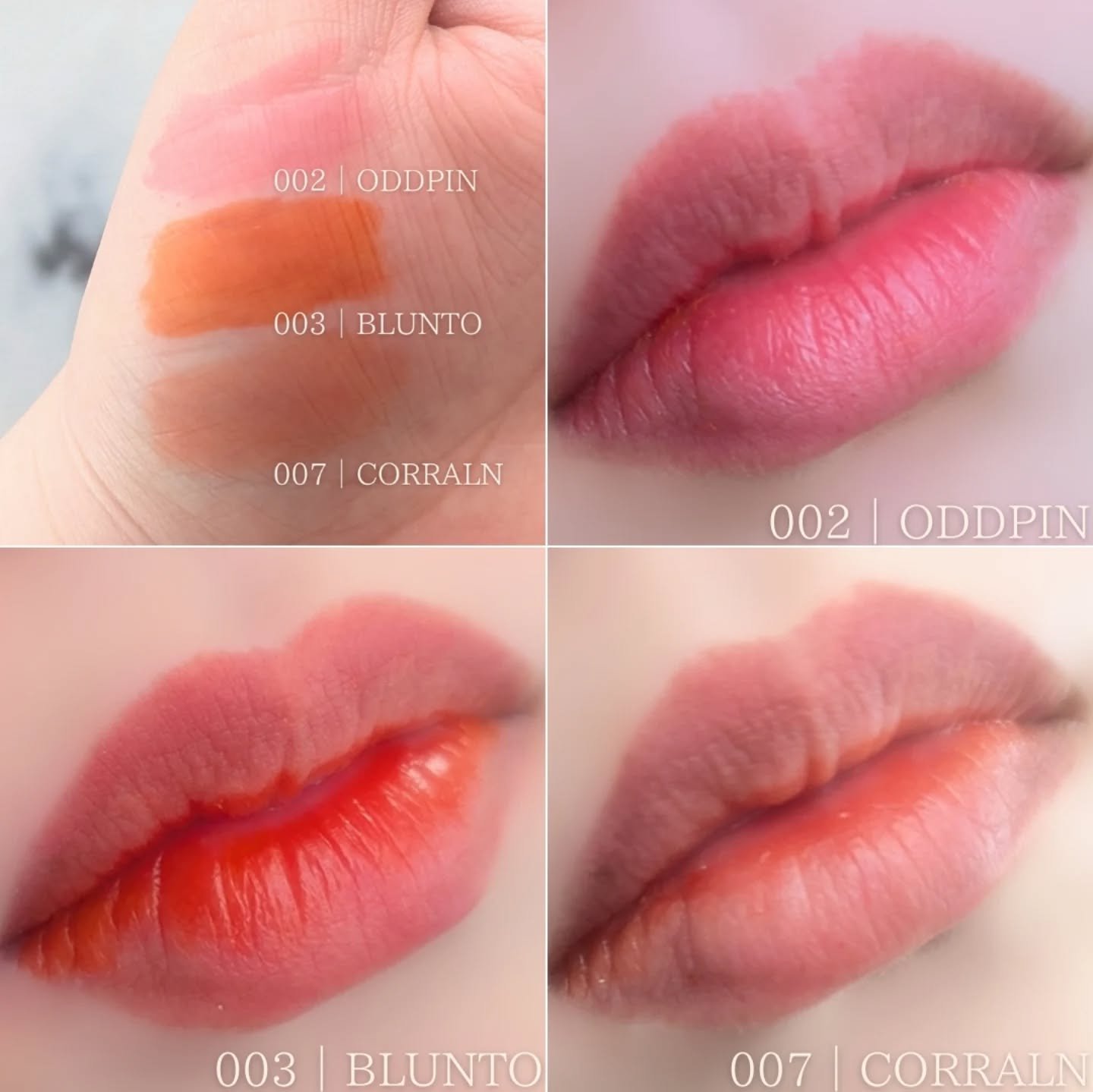 リップティーク 002 オッドピン/oiad/口紅を使ったクチコミ（2枚目）