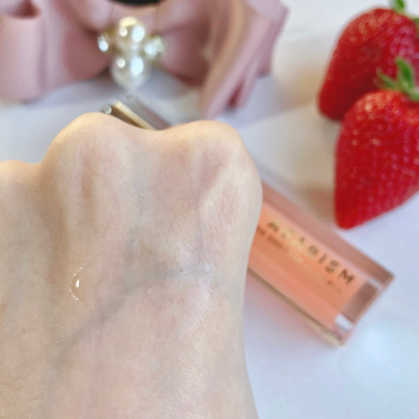 キューミ―ボムショットリッププランパー/AGARISM/リッププランパーを使ったクチコミ(3枚目)