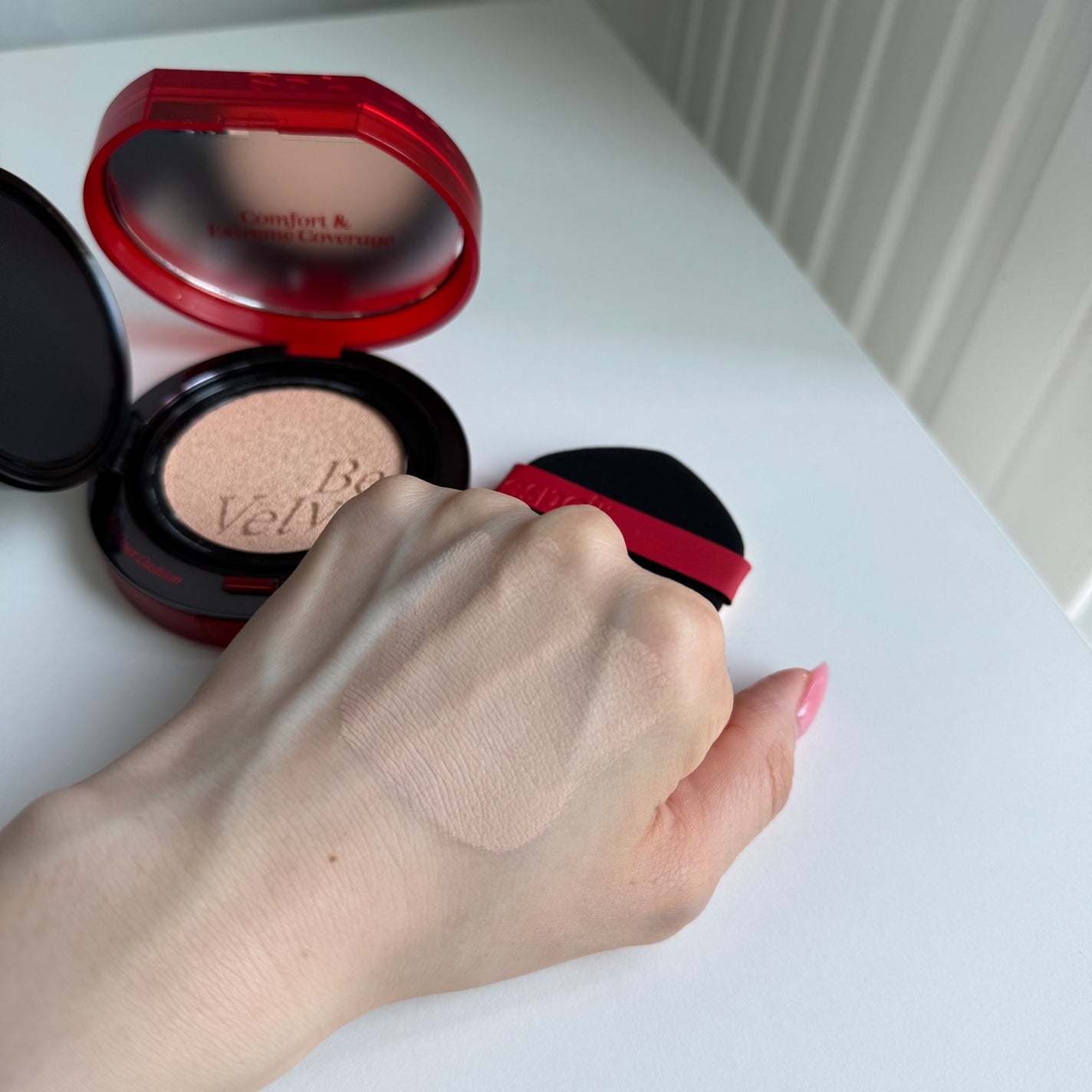 ビーベルベット カバークッション/espoir/クッションファンデーションを使ったクチコミ(3枚目)