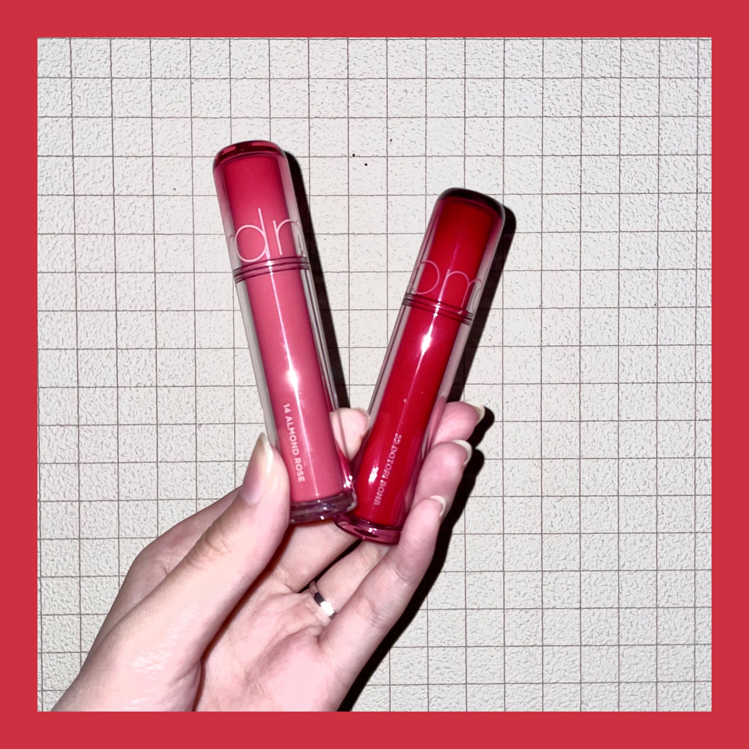 ザ ジューシーラスティングティント 22 ドトリボム/rom&nd/リップティントを使ったクチコミ（2枚目）