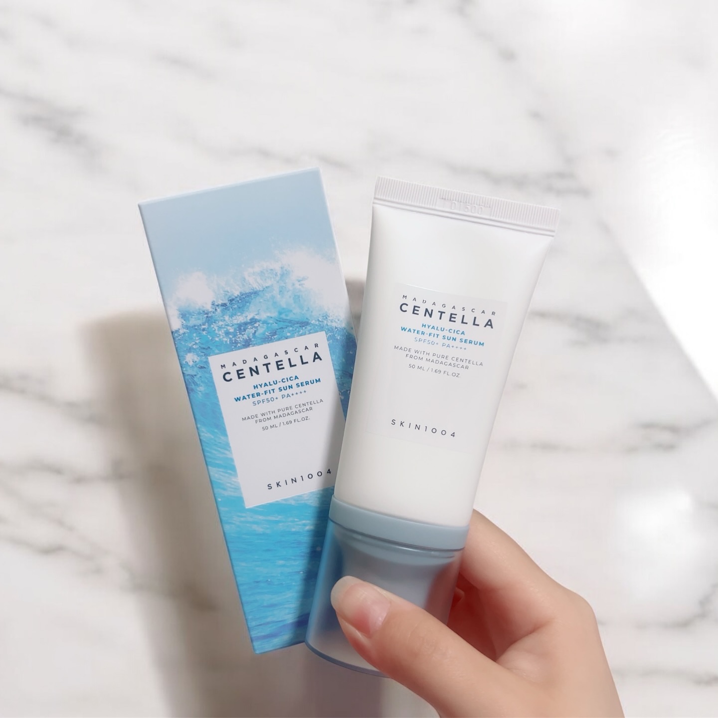 ヒアルーシカ ウォーターフィット サンセラム/SKIN1004/日焼け止めローションを使ったクチコミ（1枚目）