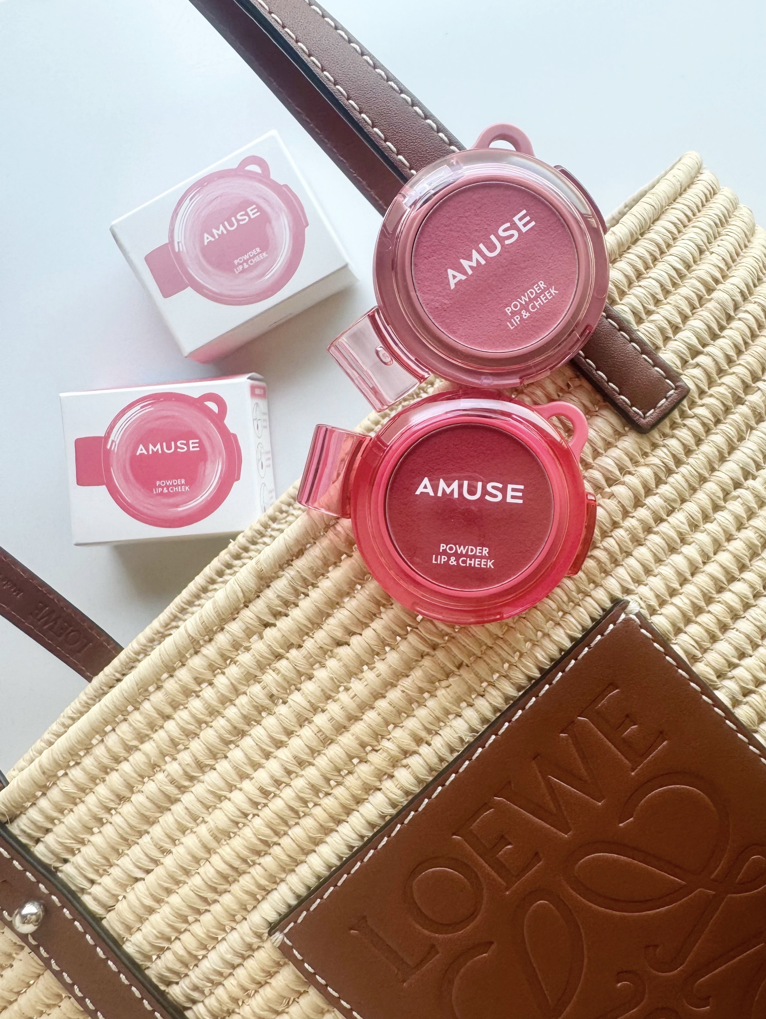 パウダーリップ＆チーク/AMUSE/パウダーチークを使ったクチコミ（1枚目）