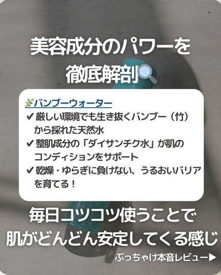 バンブートナー/ASUNE /化粧水を使ったクチコミ(4枚目)