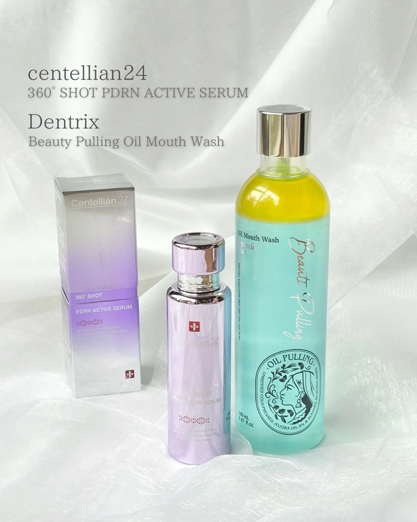 NEW♡韓国の国民的製薬メーカー
"東国製薬"の注目新作商品！！
﻿centellian24
▶︎360度ショットPDRNアクティブセラム
Dentrix
▶︎ビューティープリングオイルマウスウォッシュ

・
\360°どこから見ても引き締