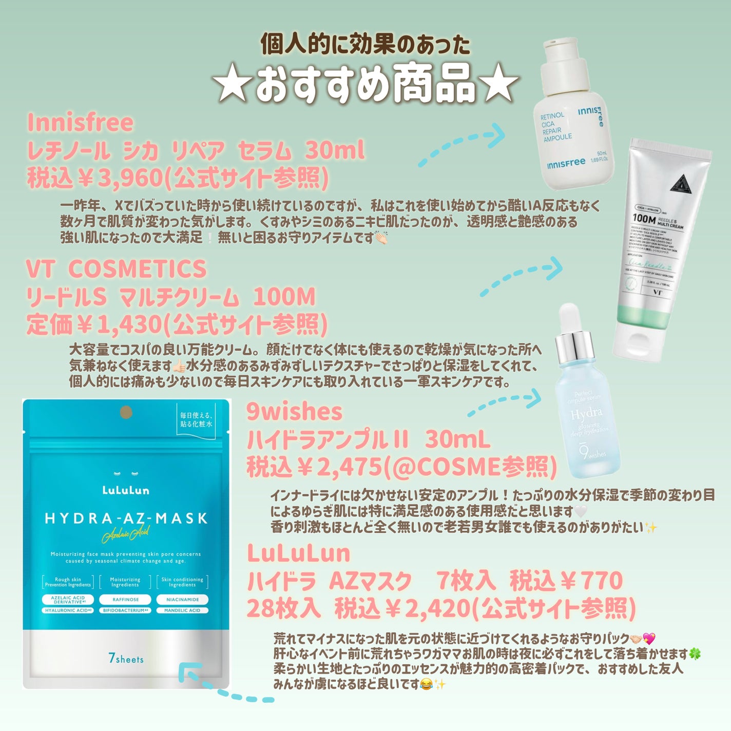 レチノール シカ リペア セラム/innisfree/美容液を使ったクチコミ(4枚目)