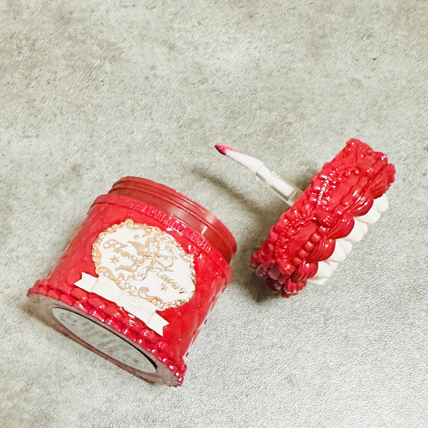 ストロベリーキューピッドコレクション ケーキリップクリーム/FlowerKnows/口紅を使ったクチコミ（3枚目）