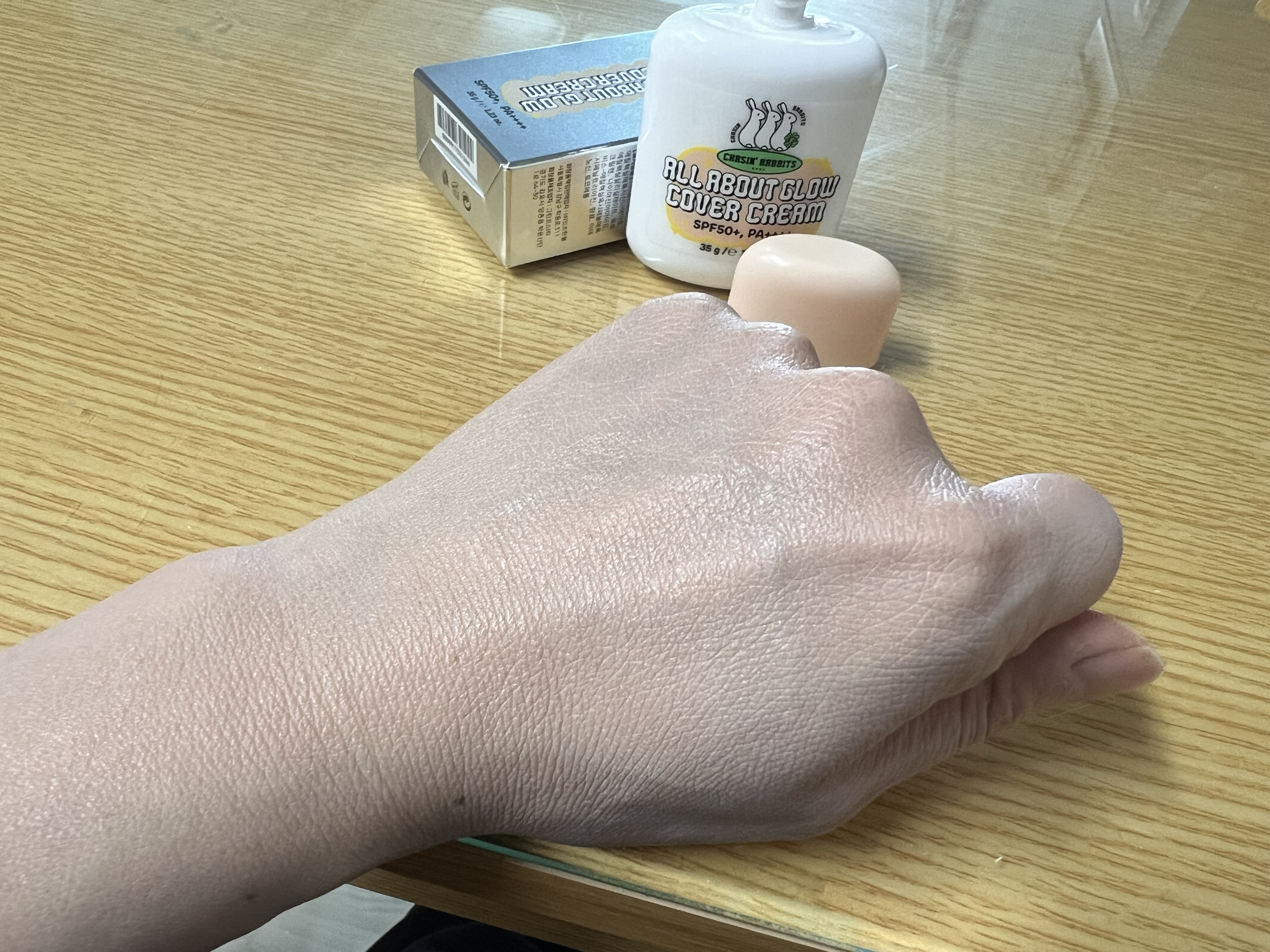 オールアバウトグロウカバークリーム/CHASIN'RABBITS/日焼け止めクリームを使ったクチコミ（3枚目）
