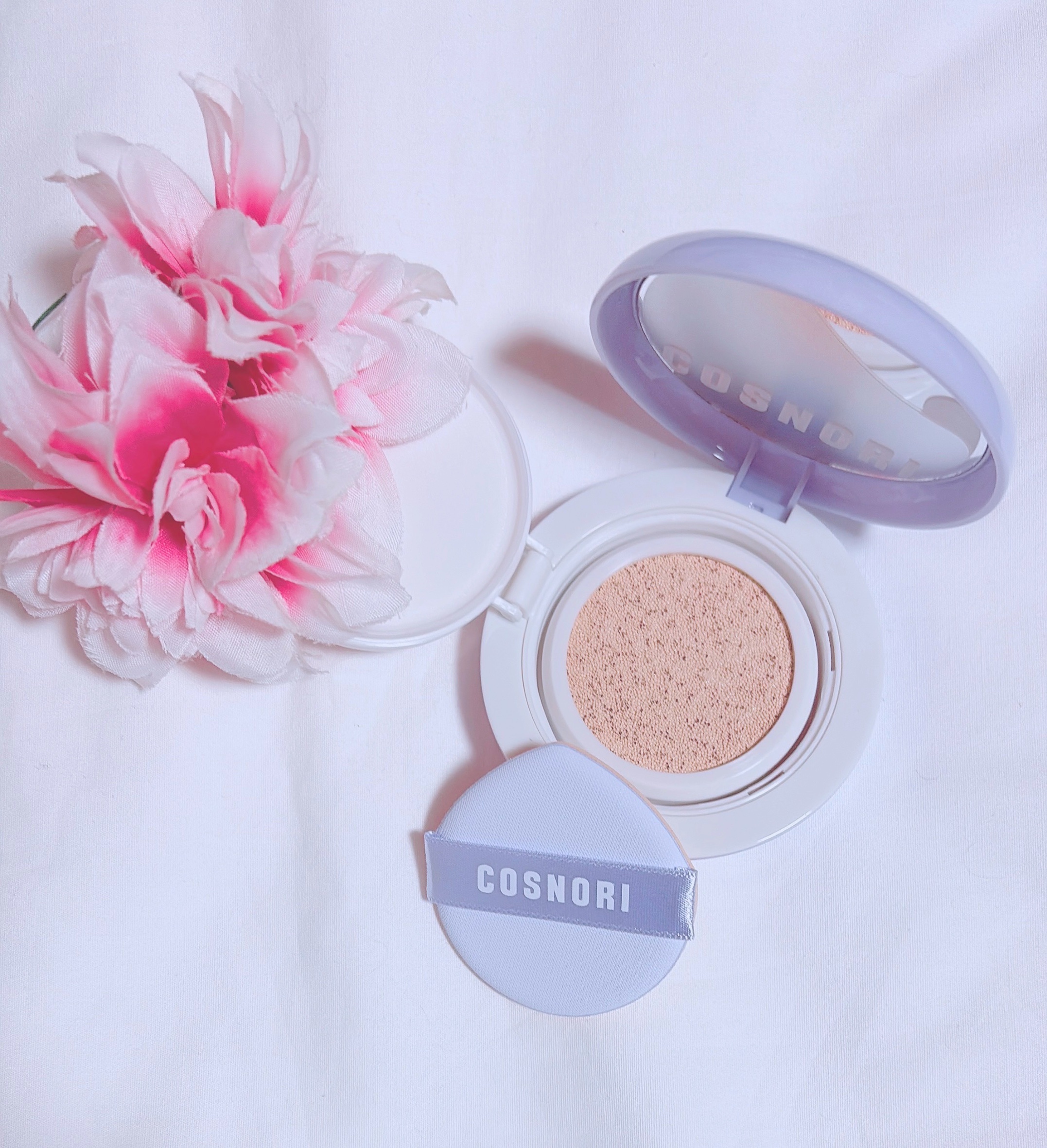 パンテノールバリアクッション/COSNORI/クッションファンデーションを使ったクチコミ（2枚目）