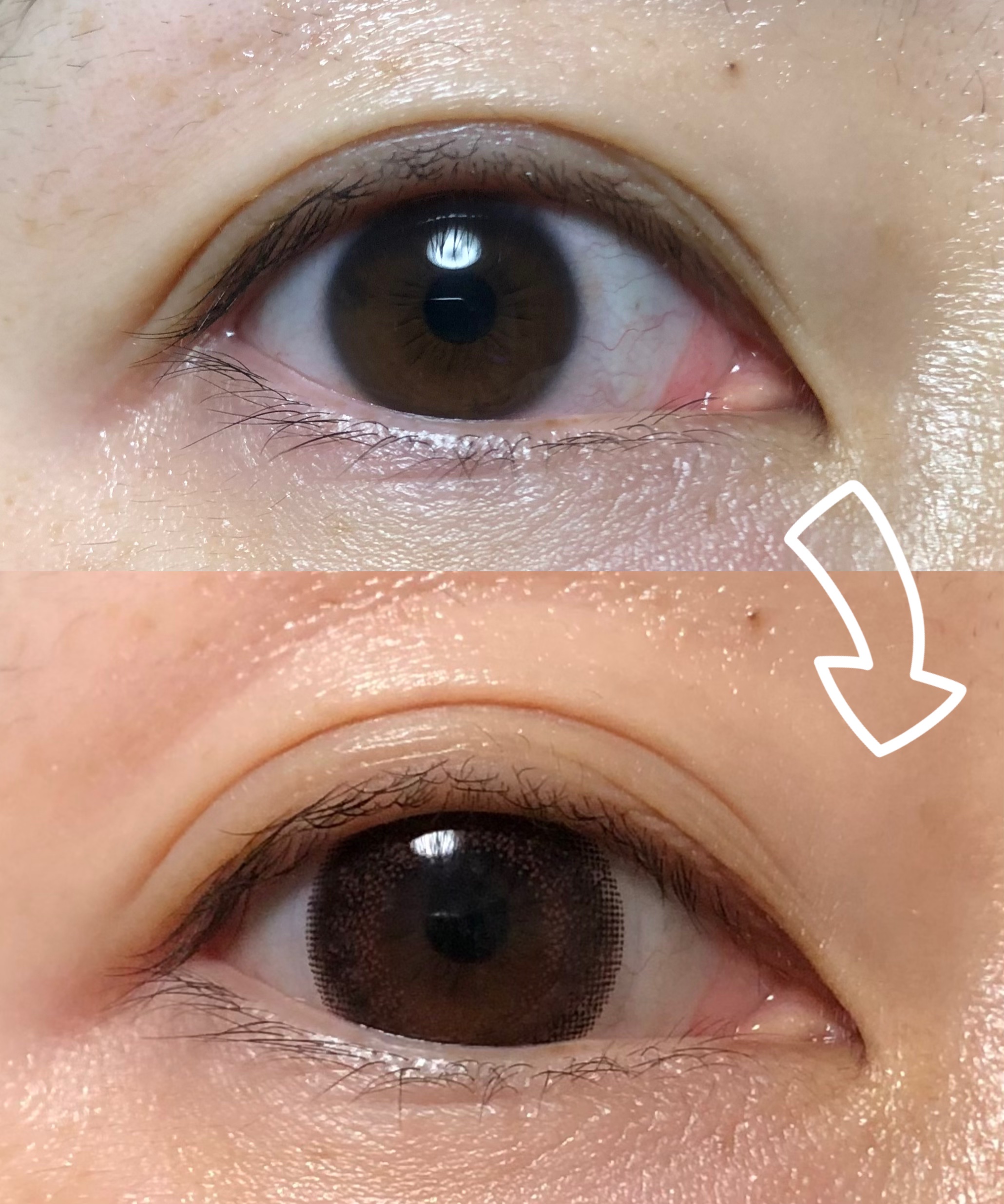 ネオサイト2ウィーク シエルUV/Aire/カラーコンタクトレンズを使ったクチコミ（1枚目）