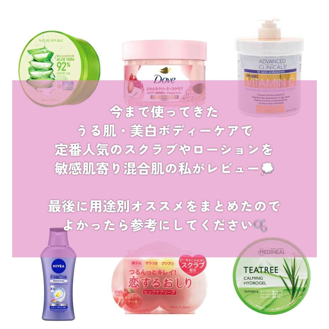 マイルド＆モイスチャーアロエジェル/ネイチャーリパブリック/ボディローションを使ったクチコミ（2枚目）