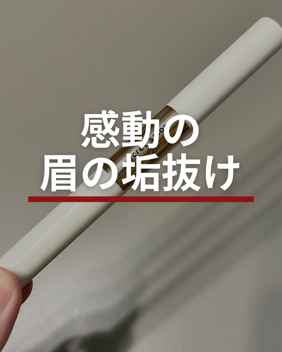 淡眉コンシーラー ミュートグレージュ/シークレットサロン/眉マスカラを使ったクチコミ（1枚目）