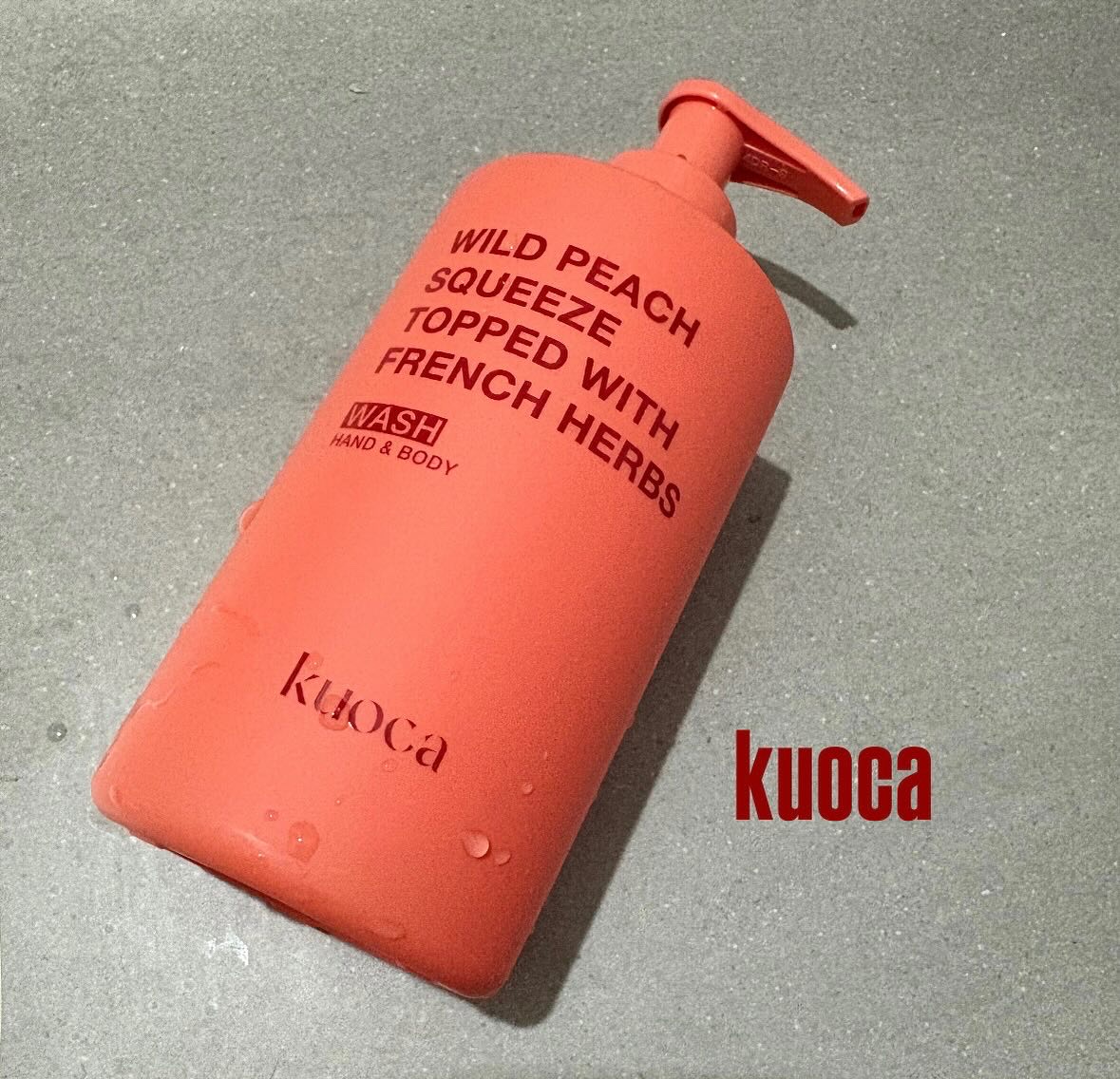 ワイルドピーチ ハンド＆ボディウォッシュ/KUOCA/ボディソープを使ったクチコミ（1枚目）