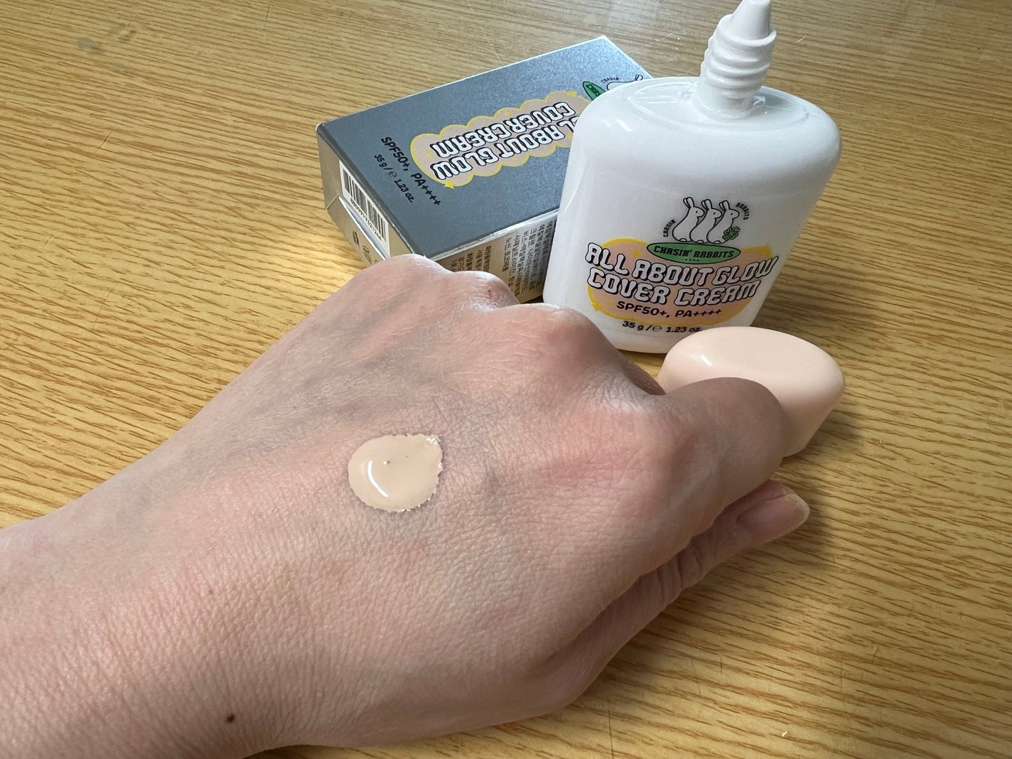 オールアバウトグロウカバークリーム/CHASIN'RABBITS/日焼け止めクリームを使ったクチコミ(2枚目)