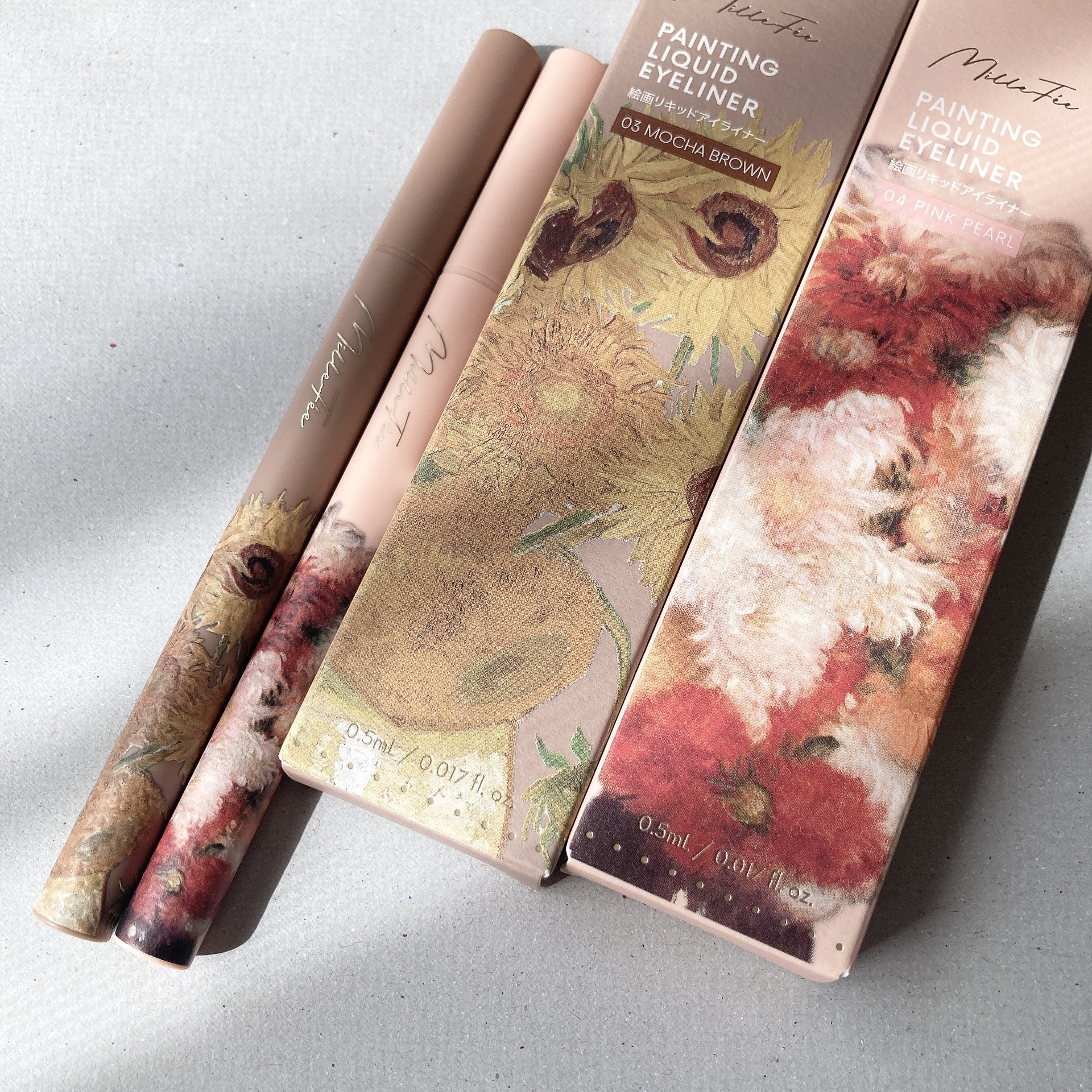 絵画リキッドアイライナー 03 モカブラウン/MilleFée/リキッドアイライナーを使ったクチコミ（1枚目）