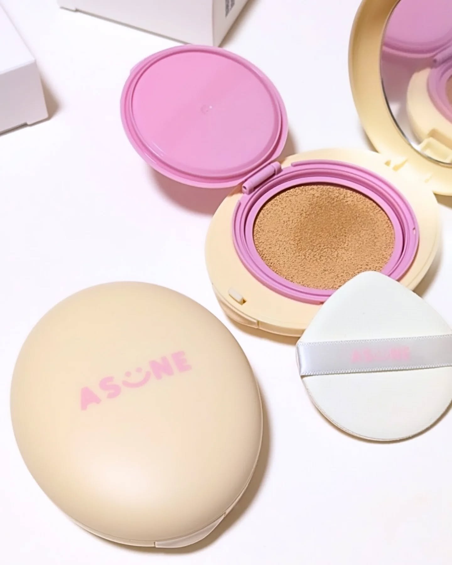 マットカバークッションファンデーション/ASUNE /クッションファンデーションを使ったクチコミ（1枚目）