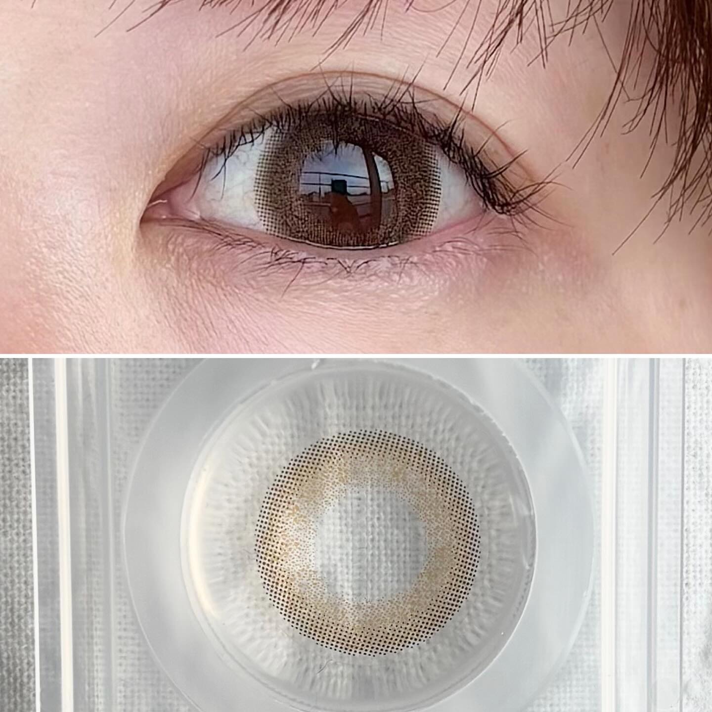 Chu's me monthly シフォンブラウン/Chu's me/１ヶ月（１MONTH）カラコンを使ったクチコミ（3枚目）