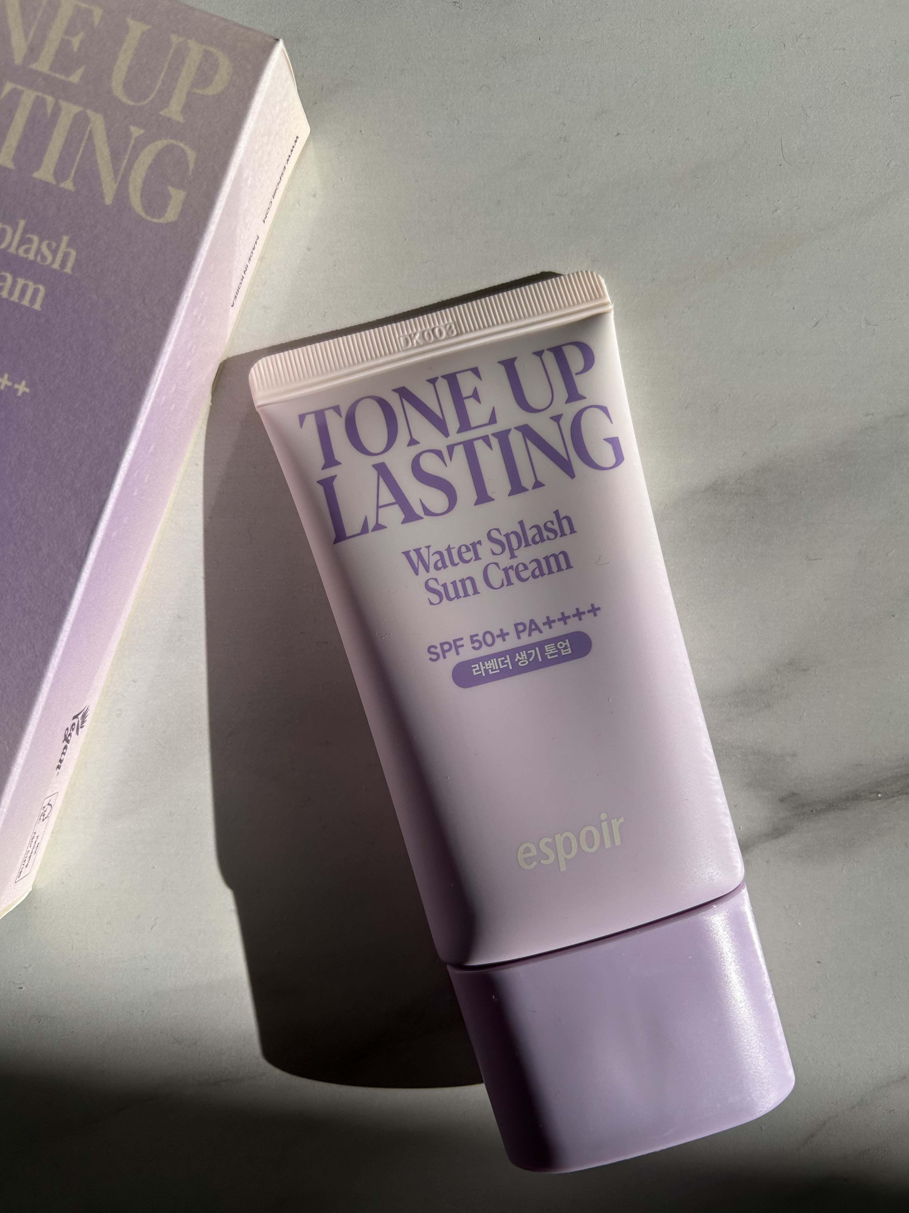 ウォータースプラッシュサンクリーム トーンアップラスティング/espoir/日焼け止めクリームを使ったクチコミ（3枚目）