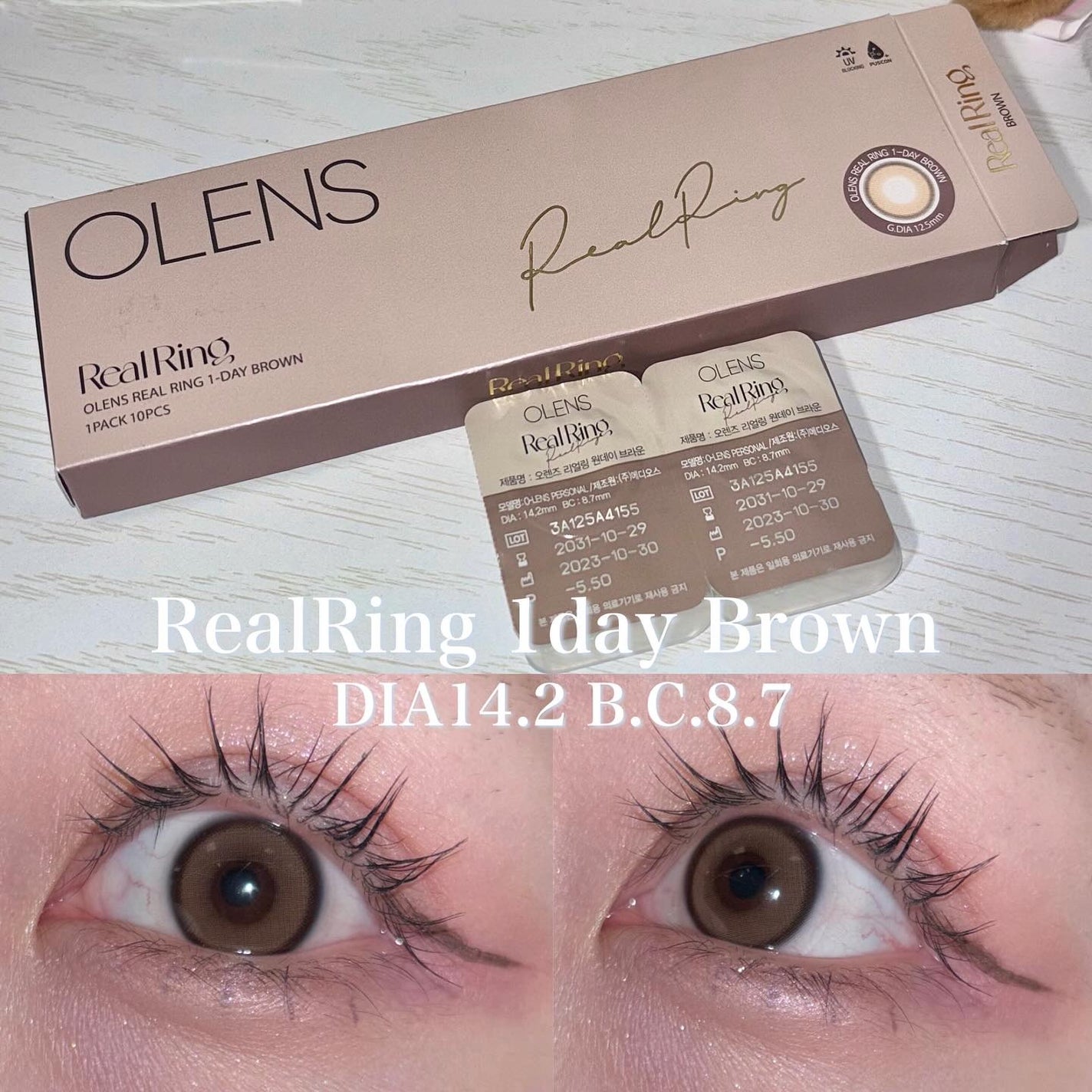 Real Ring 1day/OLENS/ワンデー(1DAY)カラコンを使ったクチコミ(2枚目)