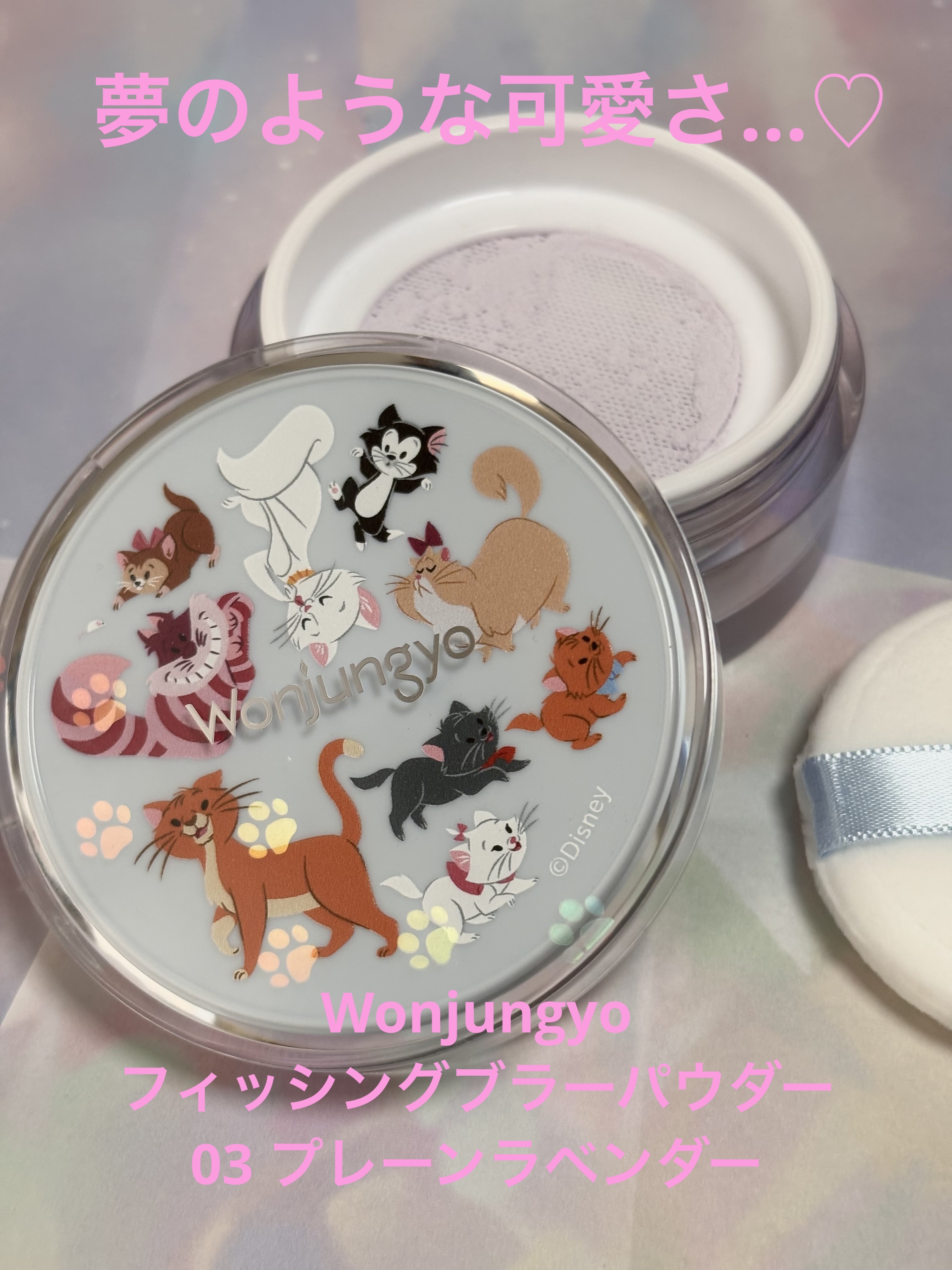 ウォンジョンヨ フィクシングブラーパウダー N 03 プレーンラベンダー（D）/Wonjungyo/ルースパウダーを使ったクチコミ（1枚目）