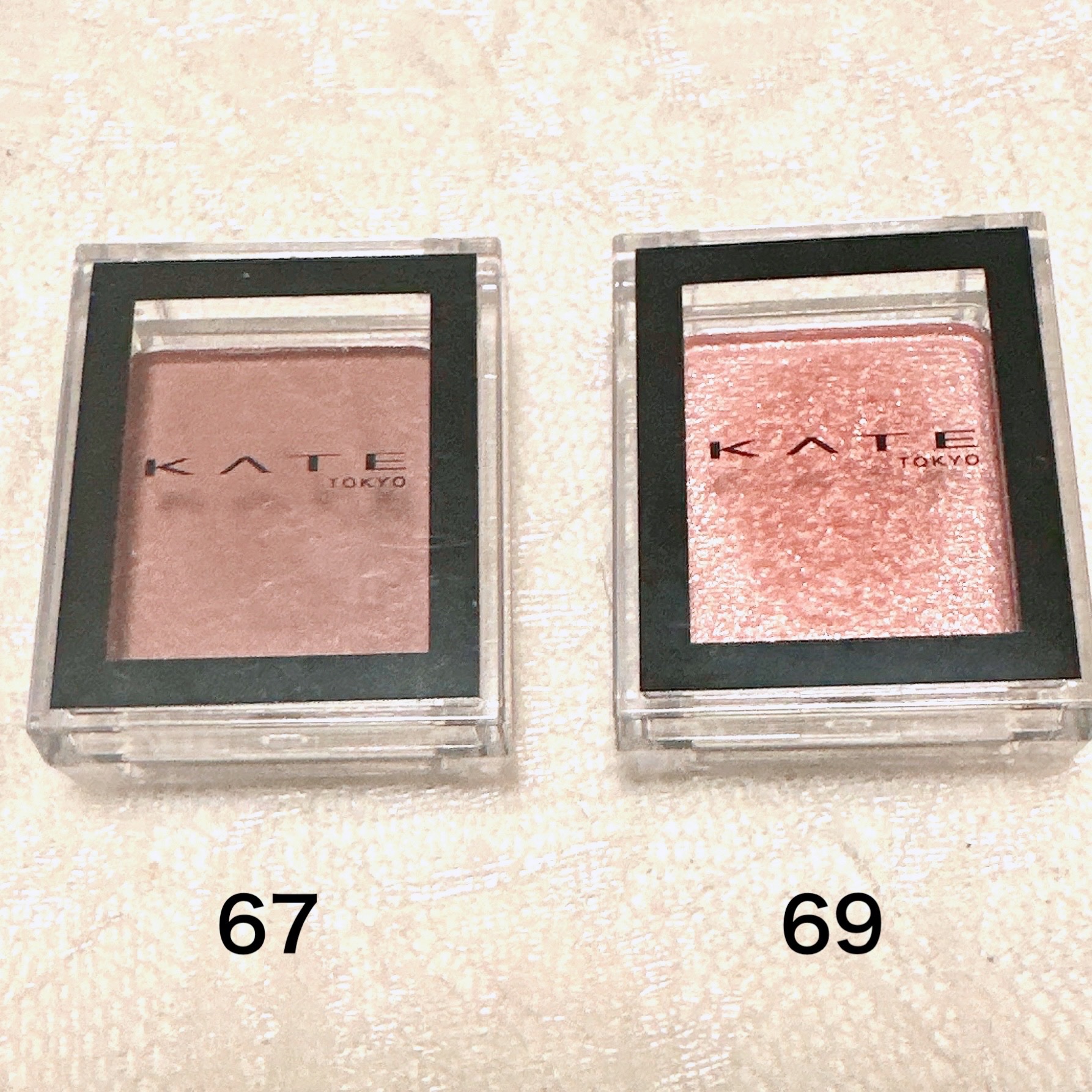 ケイト ザ アイカラー 069 ピンクベージュ/KATE/単色アイシャドウを使ったクチコミ（2枚目）