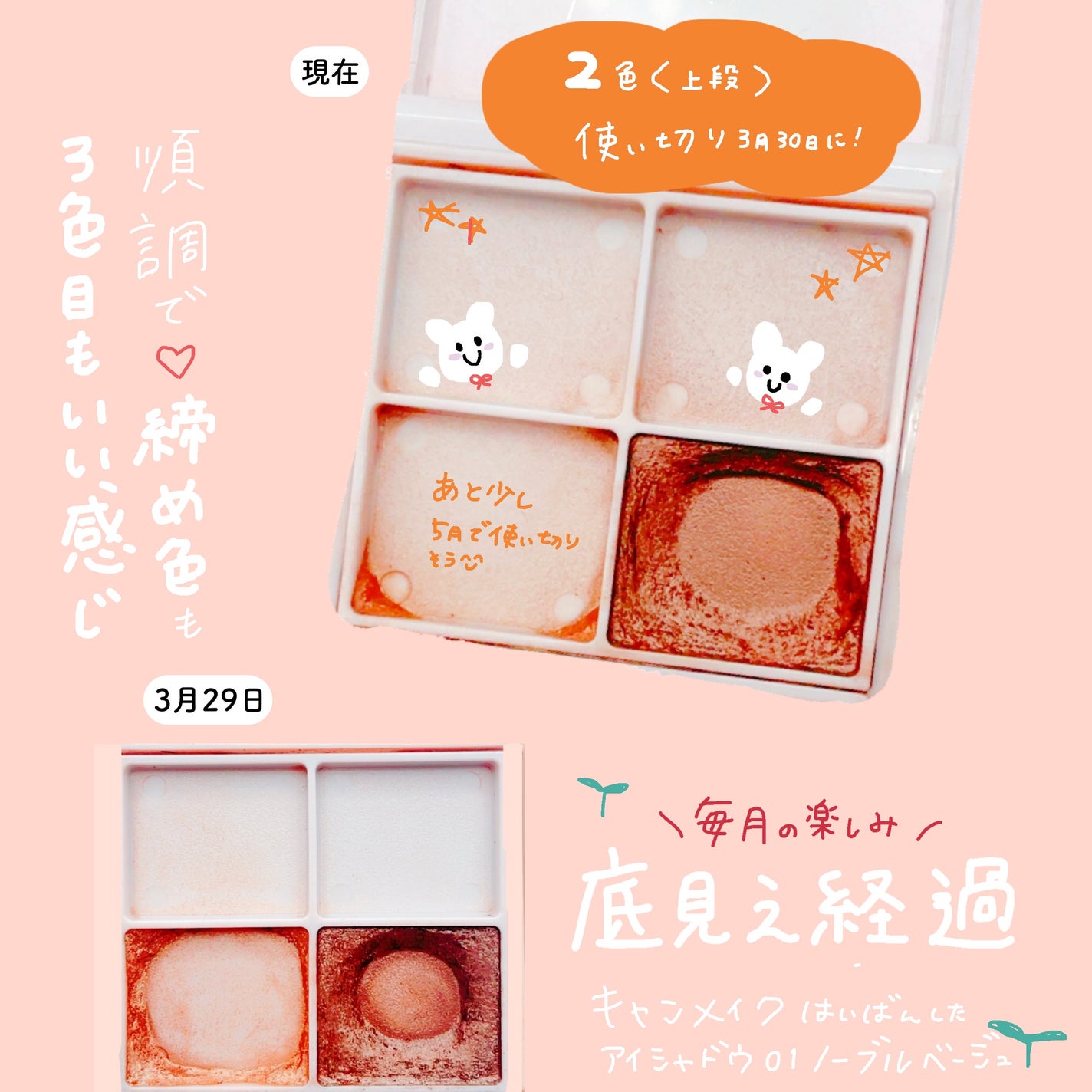 シルキースフレアイズ/キャンメイク/アイシャドウパレットを使ったクチコミ(1枚目)