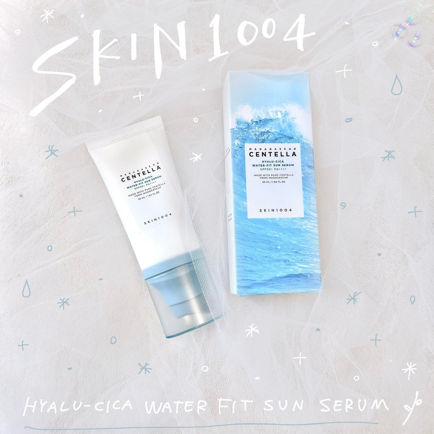 ヒアルーシカ ウォーターフィット サンセラム/SKIN1004/日焼け止めローションを使ったクチコミ(1枚目)