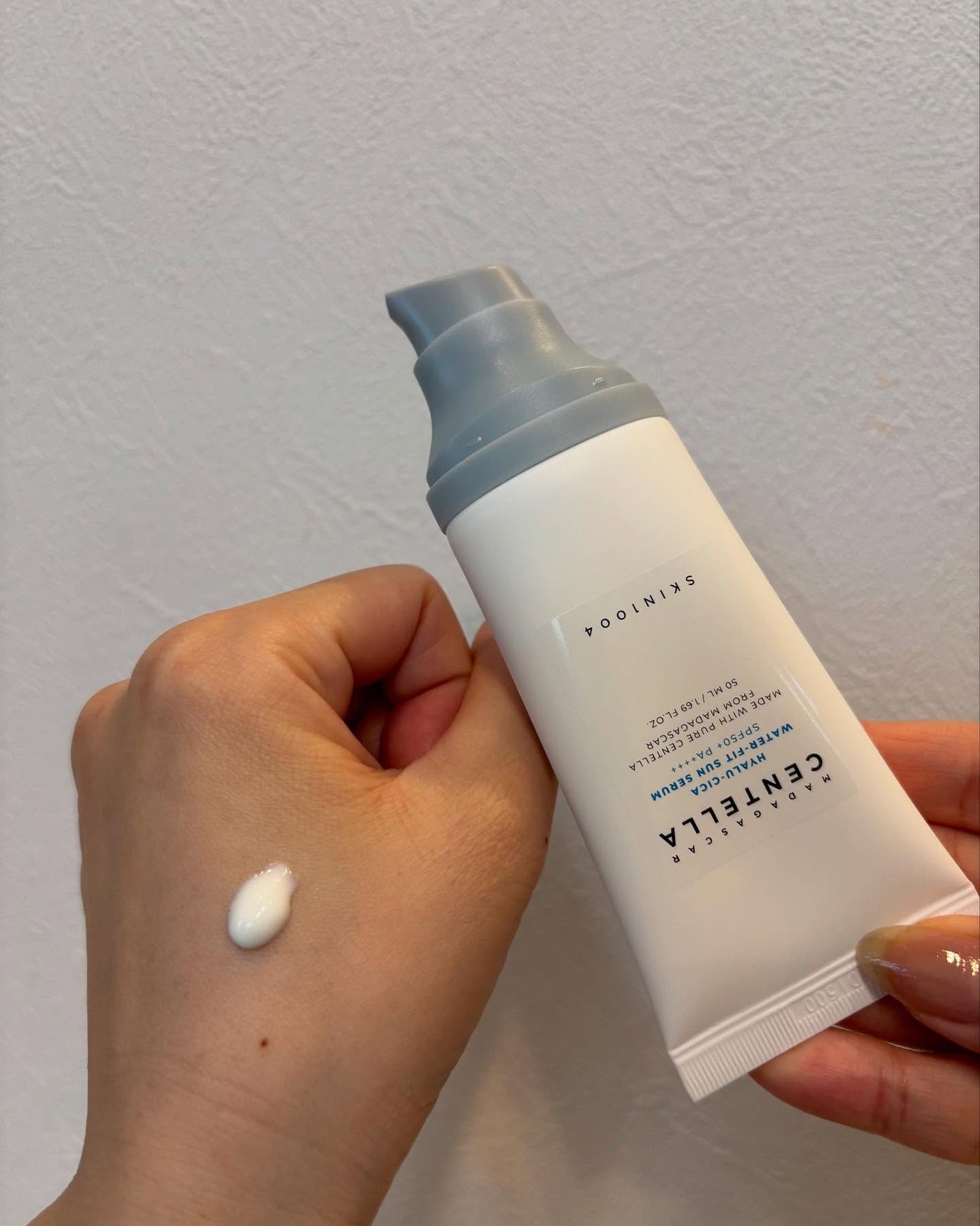 ヒアルーシカ ウォーターフィット サンセラム/SKIN1004/日焼け止めローションを使ったクチコミ(3枚目)