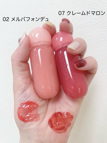 ジューシーデューイグロウティント 07 クレームドマロン/dasique/リップティントを使ったクチコミ(3枚目)