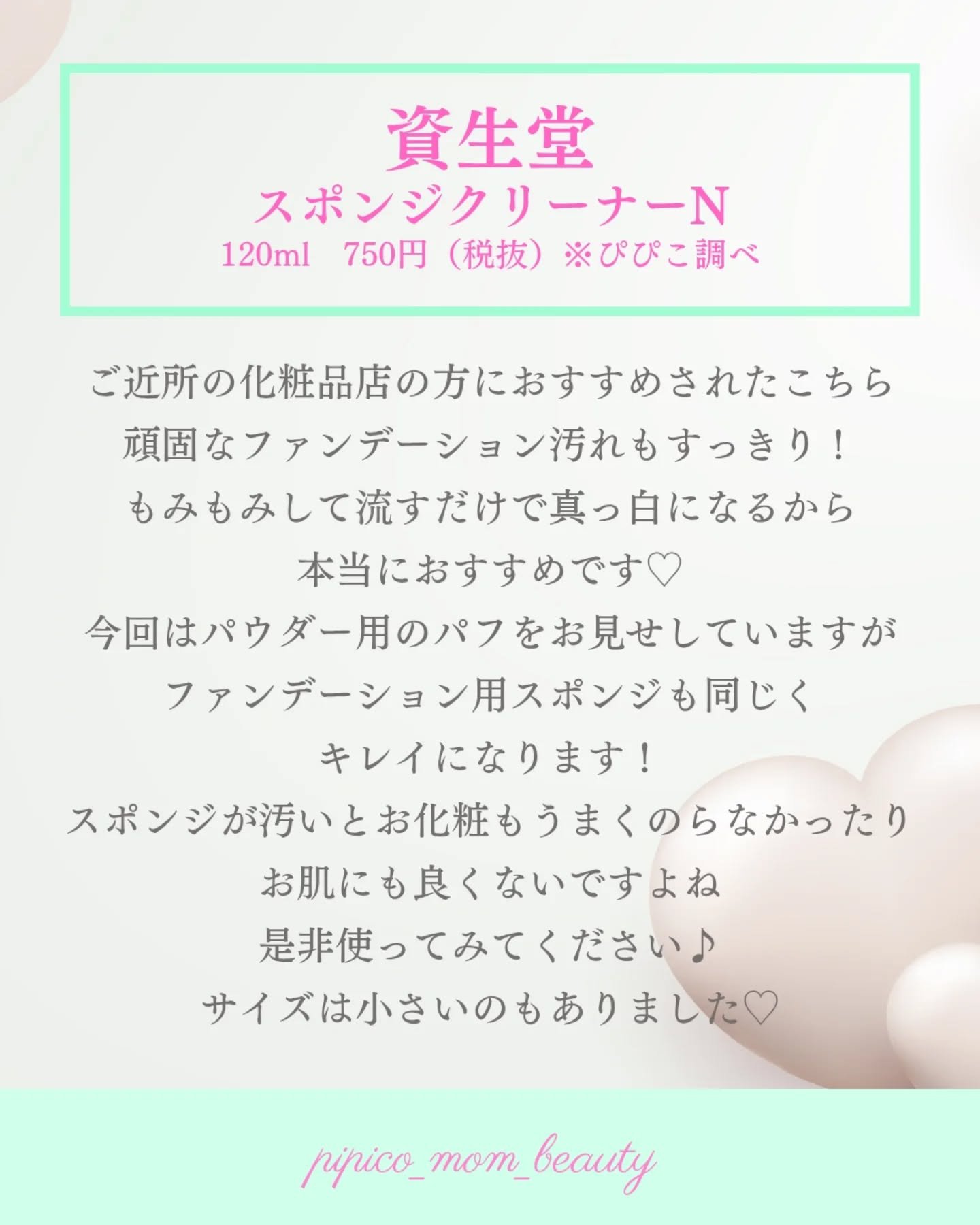 スポンジクリーナーＮ 198　（Ｌ）/SHISEIDO/その他化粧小物を使ったクチコミ（3枚目）