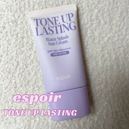 ウォータースプラッシュサンクリーム トーンアップラスティング/espoir/日焼け止めクリームを使ったクチコミ(1枚目)
