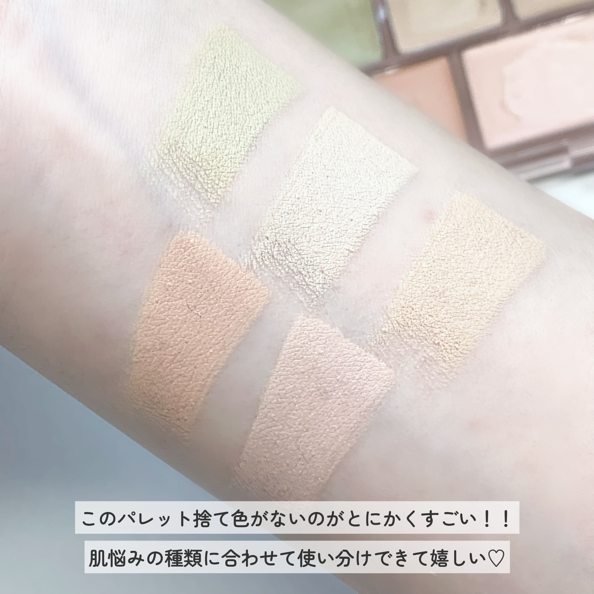 コンシールブレンダーパレット/LUNA/パレットコンシーラーを使ったクチコミ（3枚目）