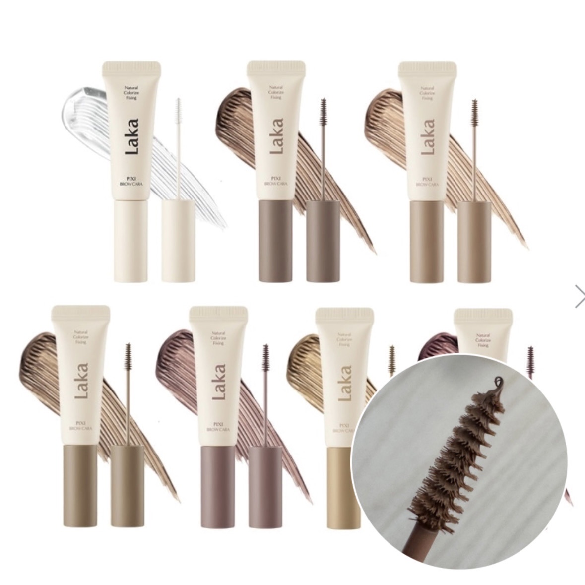 ラカ ピクシーブロウカラ/Laka/眉マスカラを使ったクチコミ（2枚目）