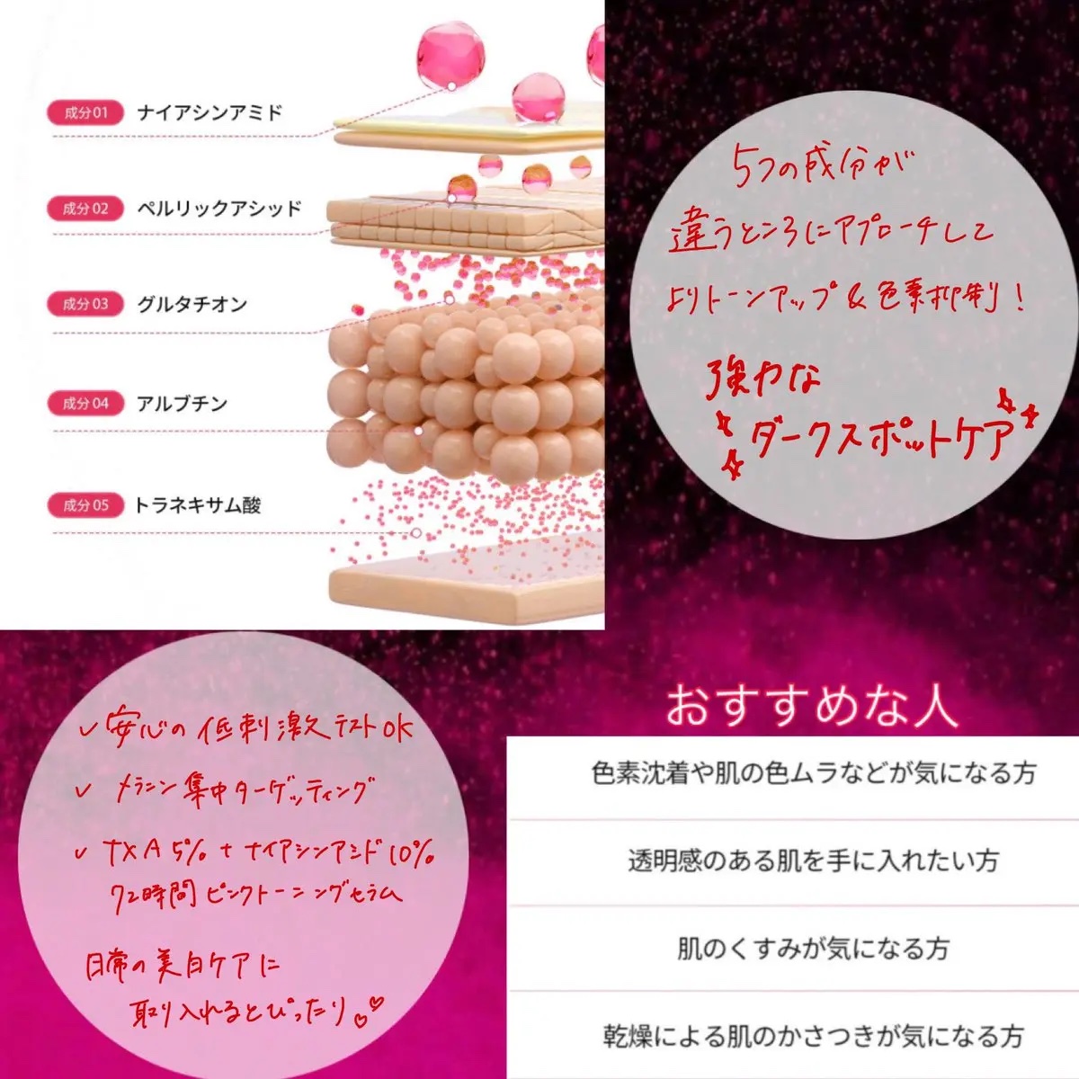 TXAナイアシンアミド15セラム/MEDICUBE/美容液を使ったクチコミ（2枚目）