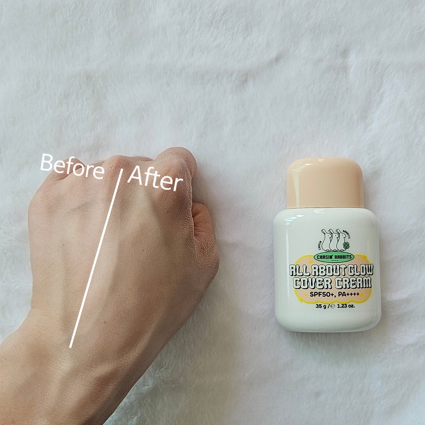 オールアバウトグロウカバークリーム/CHASIN'RABBITS/日焼け止めクリームを使ったクチコミ(3枚目)