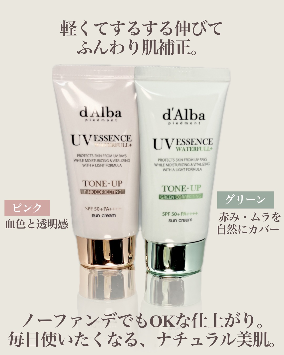 ウォータフルトーンアップサンクリーム/ダルバ/日焼け止めクリームを使ったクチコミ（2枚目）